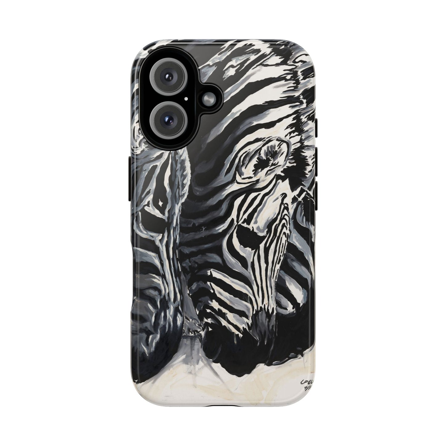 Artistic Zebra Print Phone Case -Tough Cases- Baby Zebras Image