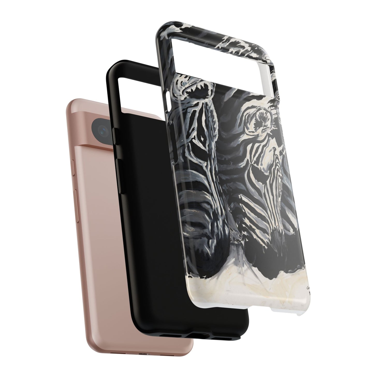 Artistic Zebra Print Phone Case -Tough Cases- Baby Zebras Image
