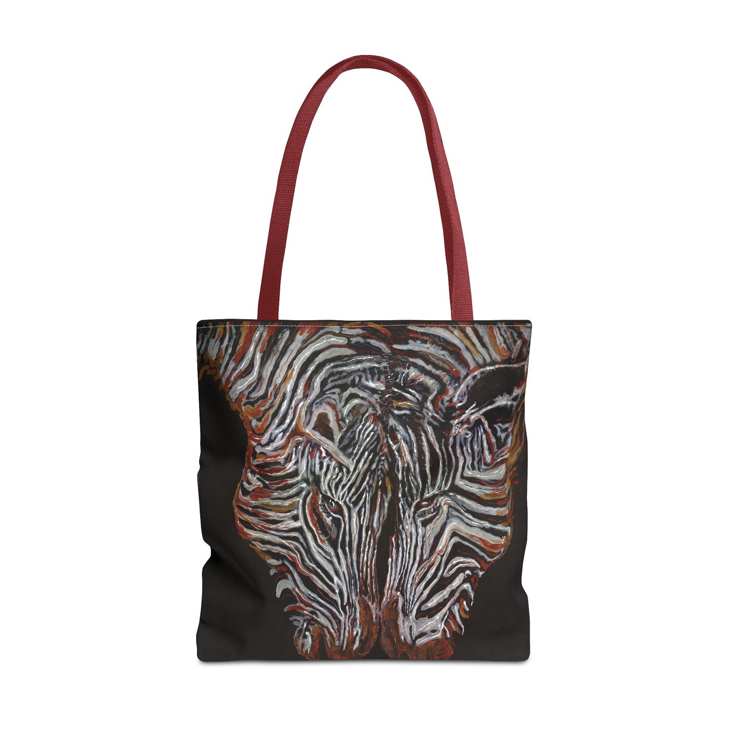 Twin Zebras Image- Tote Bag