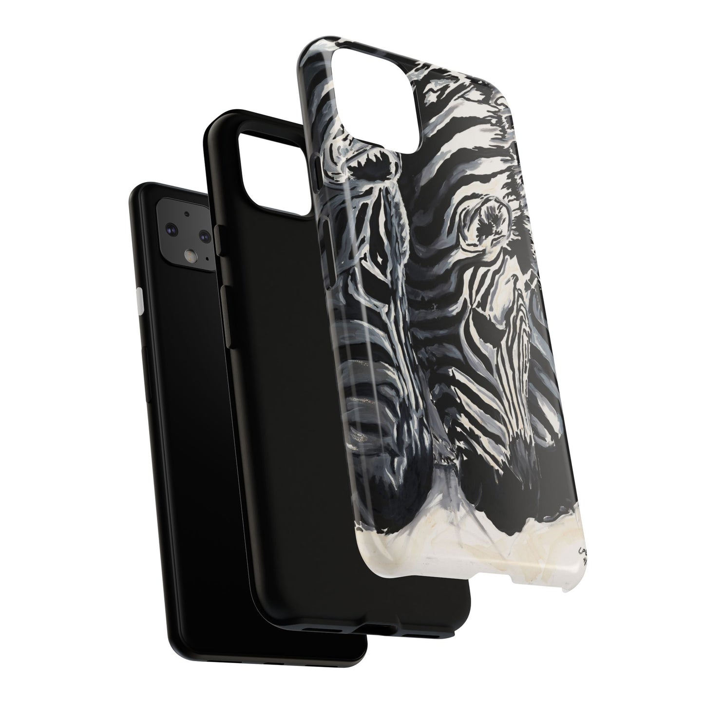 Artistic Zebra Print Phone Case -Tough Cases- Baby Zebras Image