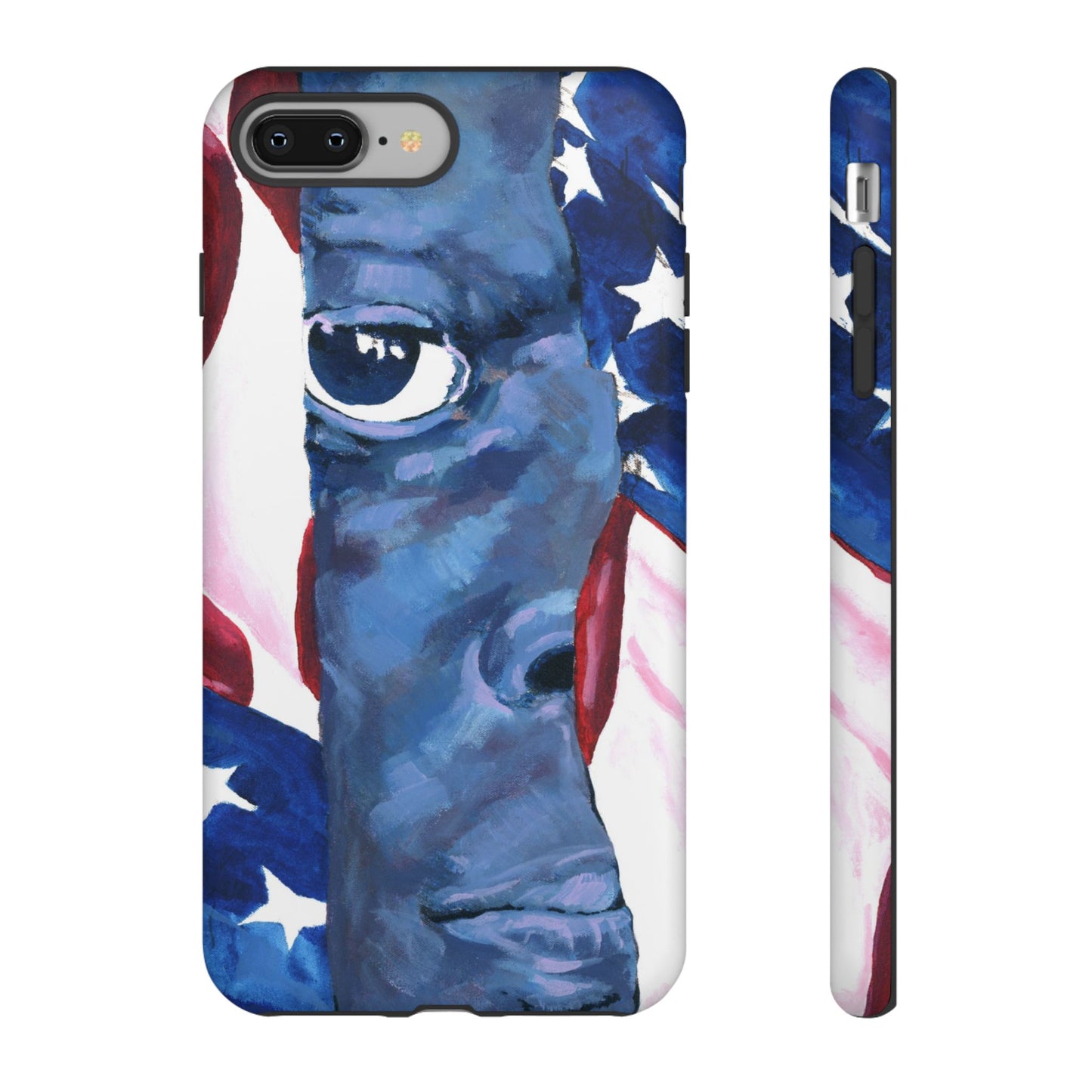 Patriotic Tough Phone Case with American Flag Design- I See You Image