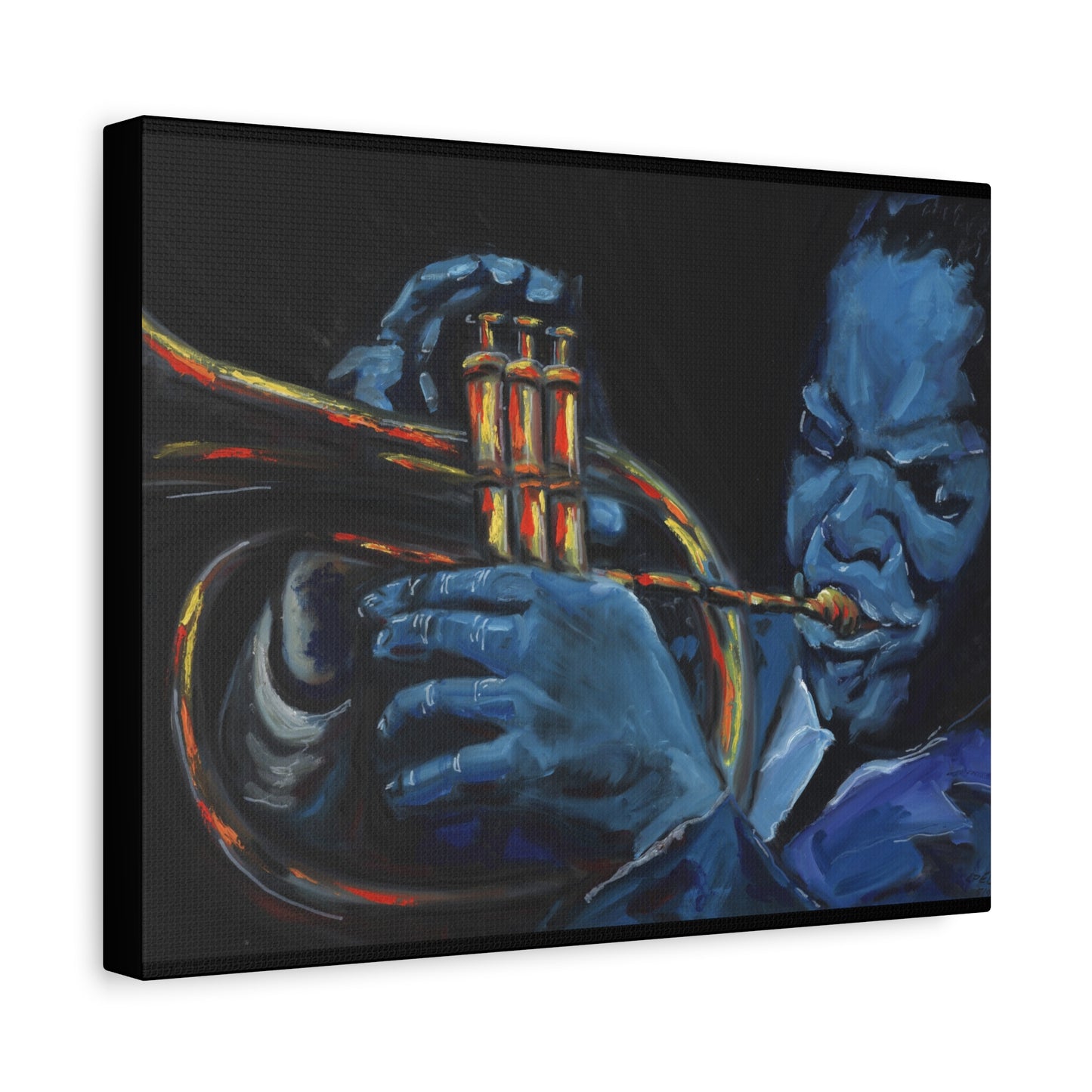 The Trumpet Player - Matte Canvas Print