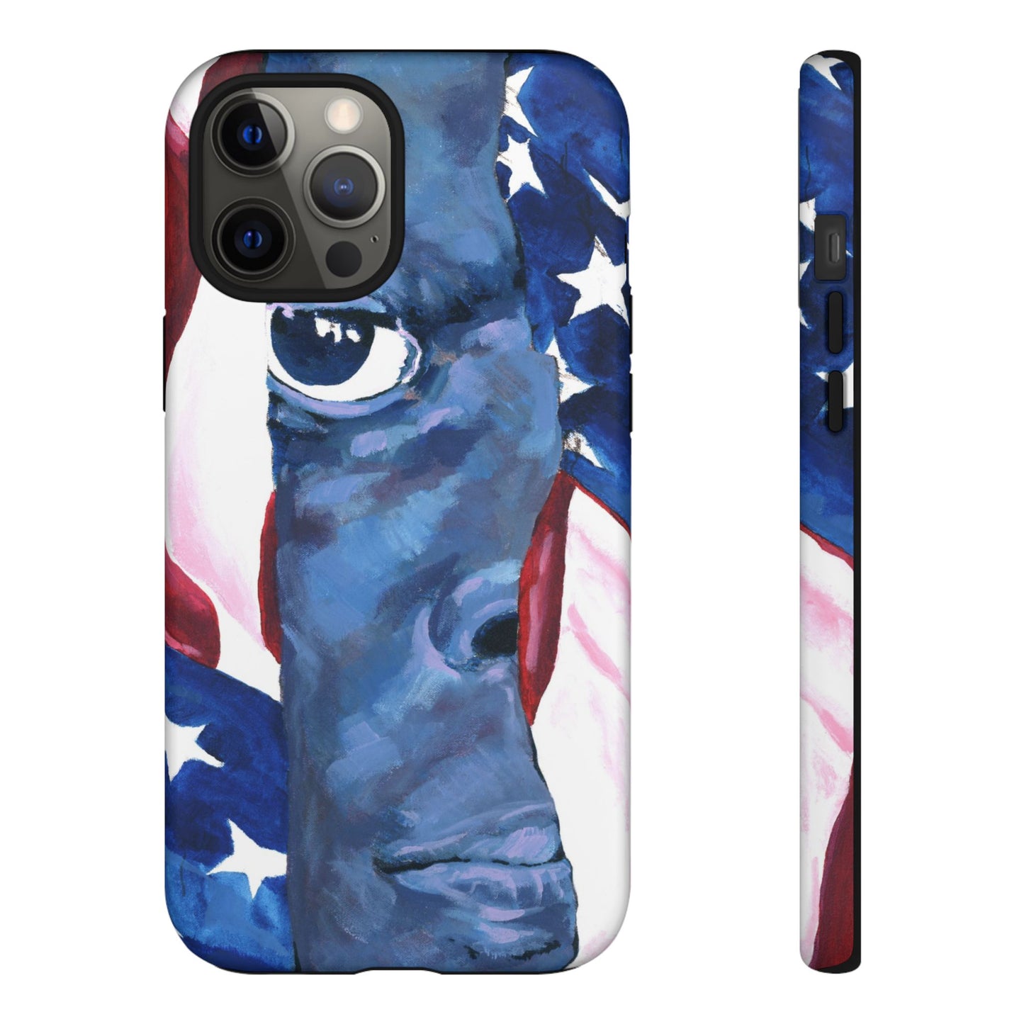 Patriotic Tough Phone Case with American Flag Design- I See You Image