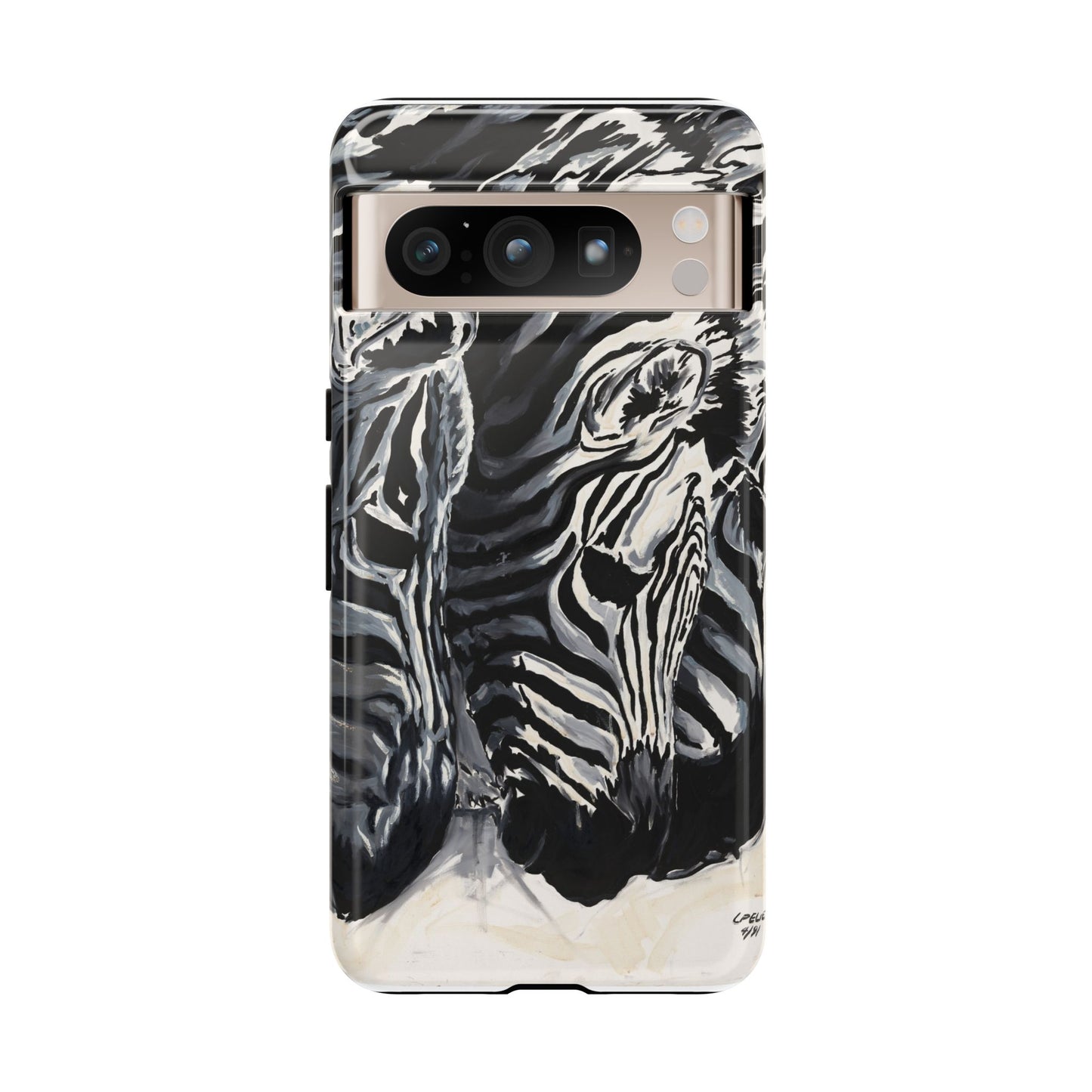 Artistic Zebra Print Phone Case -Tough Cases- Baby Zebras Image