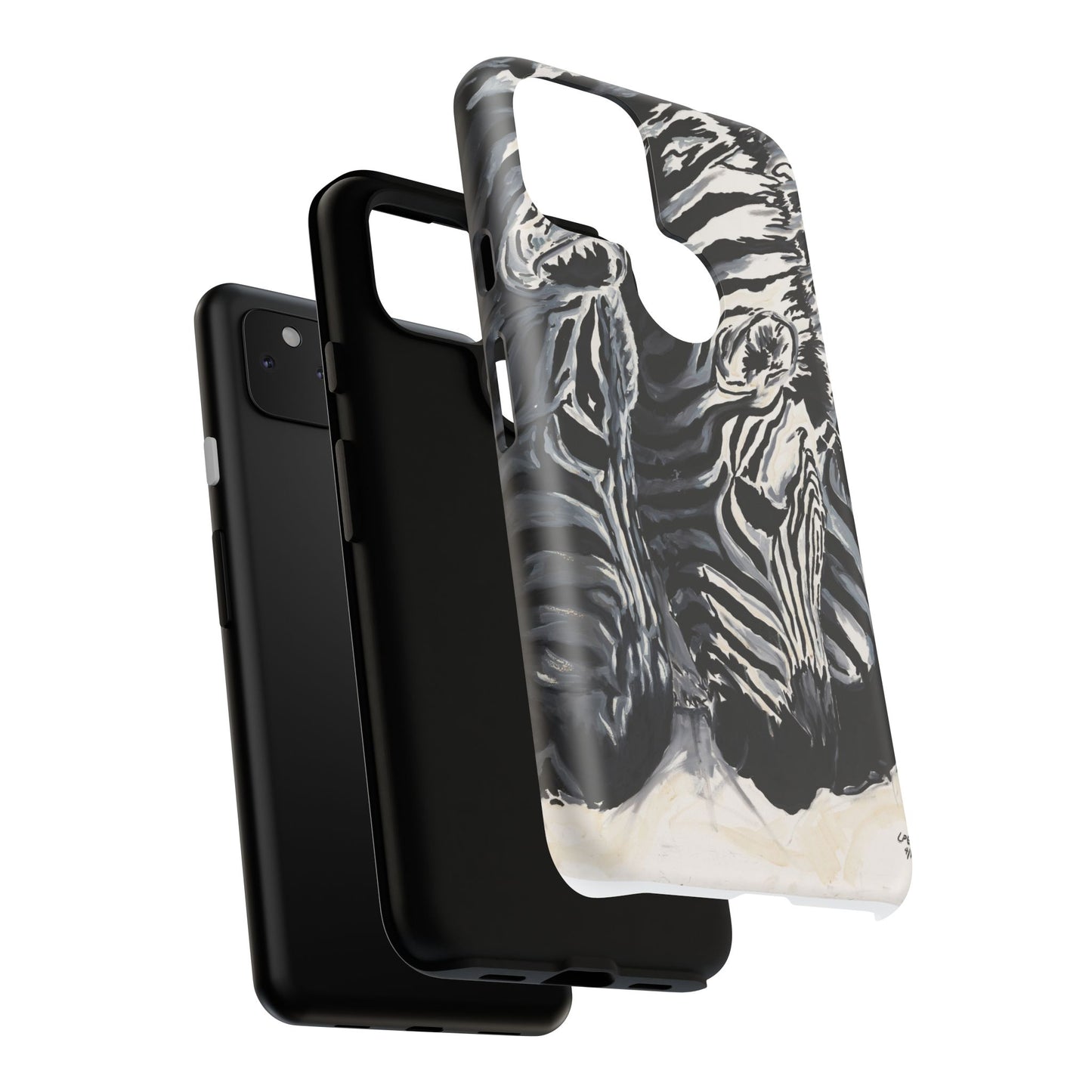 Artistic Zebra Print Phone Case -Tough Cases- Baby Zebras Image
