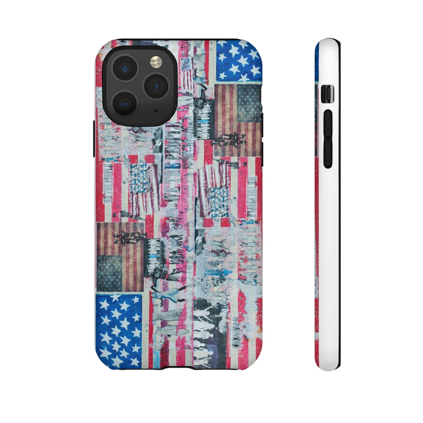 Patriotic Phone Case -We The People Image - Tough Cases with American Flag Design