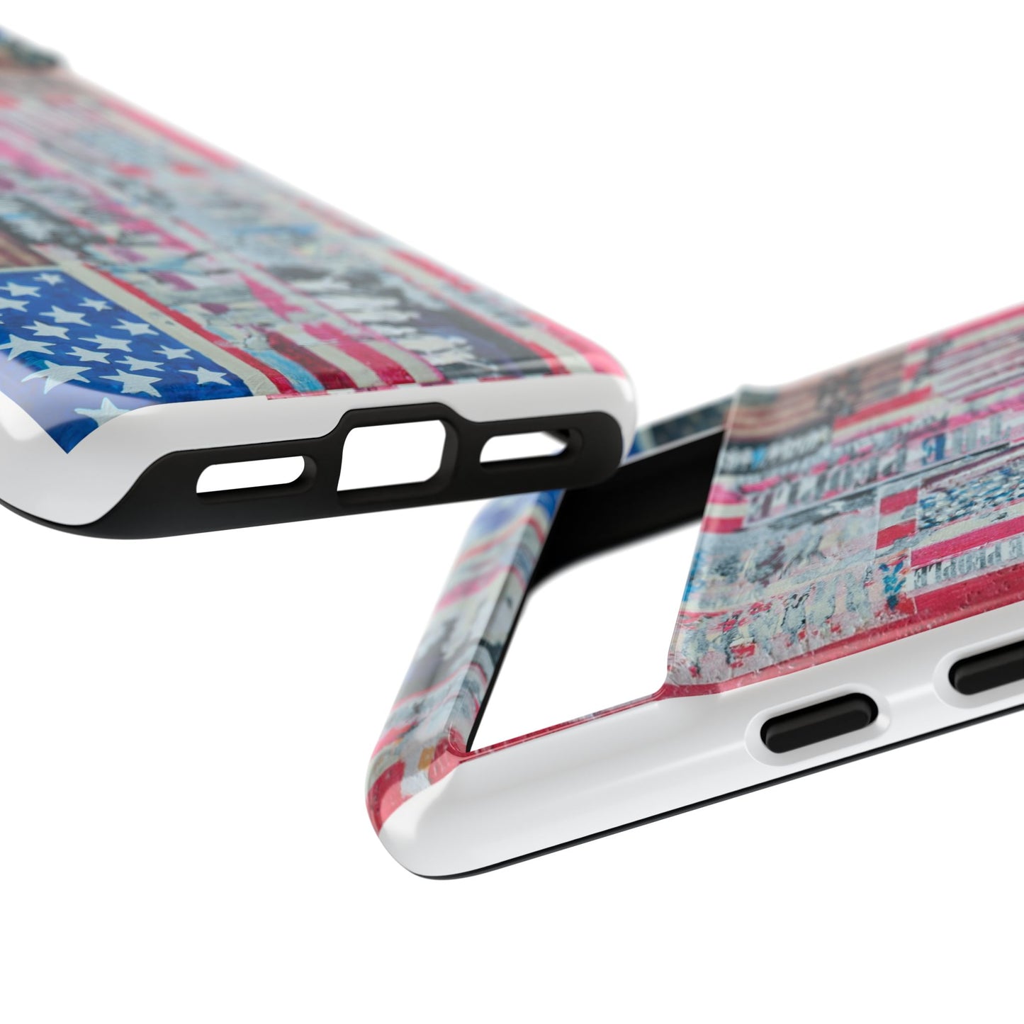 Patriotic Phone Case -We The People Image - Tough Cases with American Flag Design