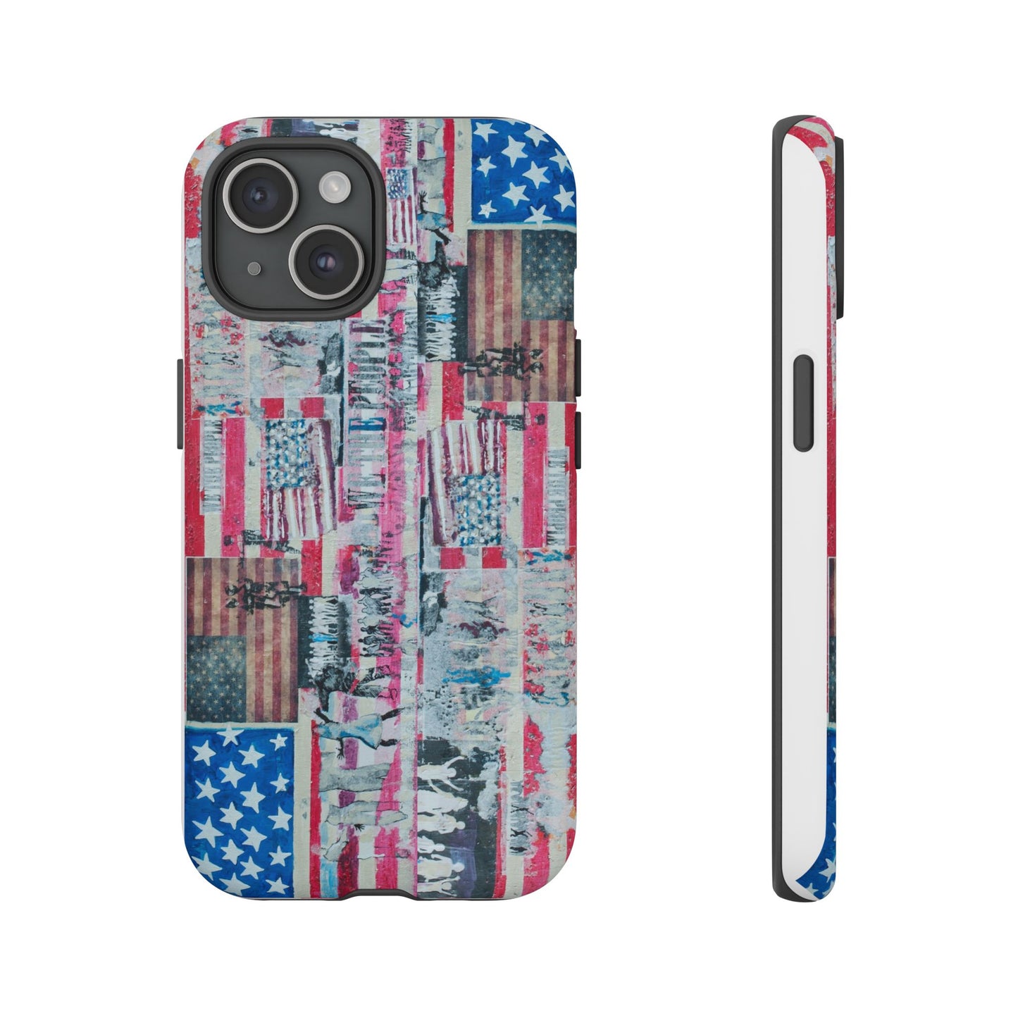 Patriotic Phone Case -We The People Image - Tough Cases with American Flag Design