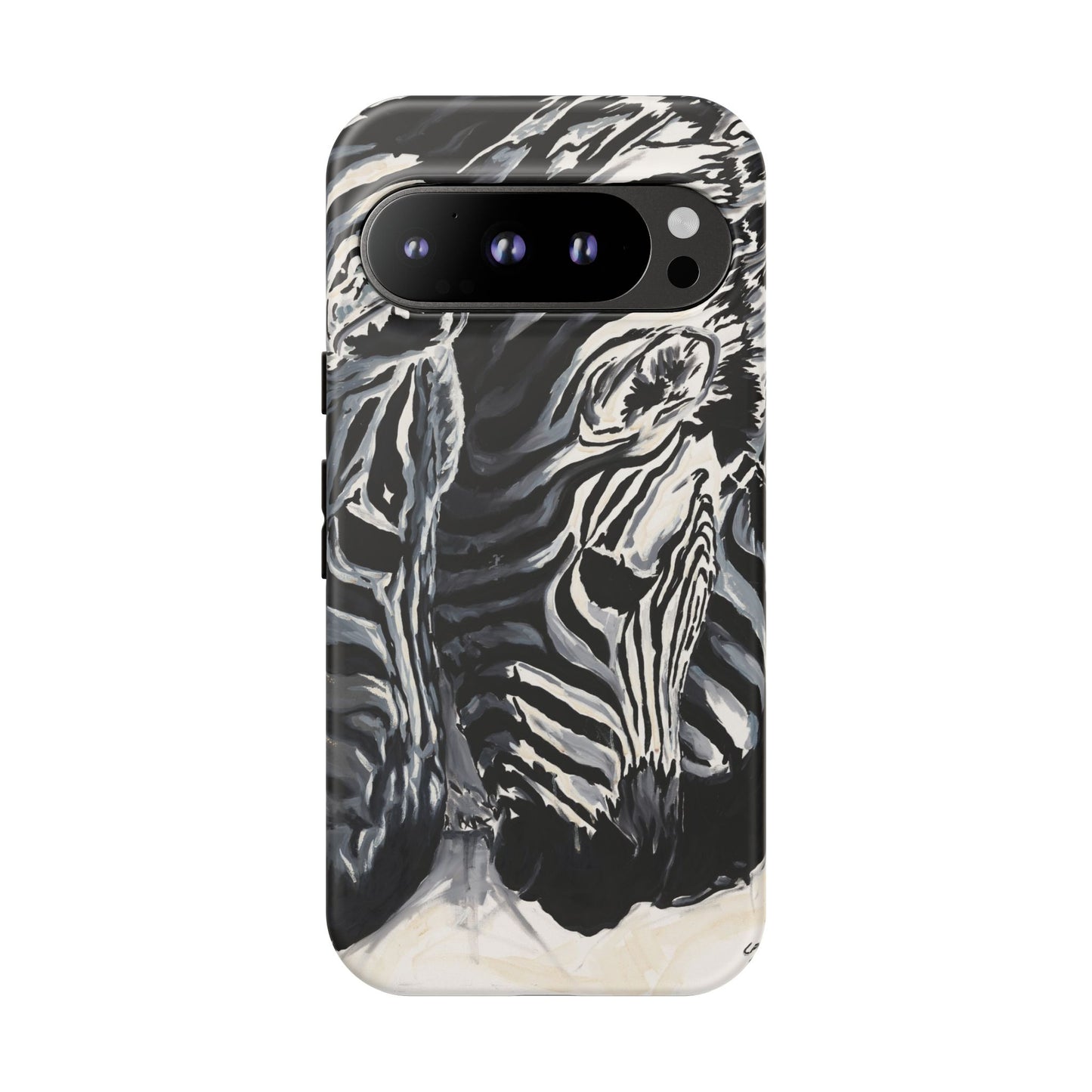 Artistic Zebra Print Phone Case -Tough Cases- Baby Zebras Image