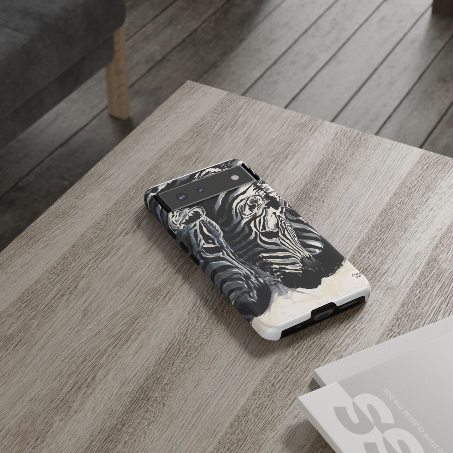 Artistic Zebra Print Phone Case -Tough Cases- Baby Zebras Image