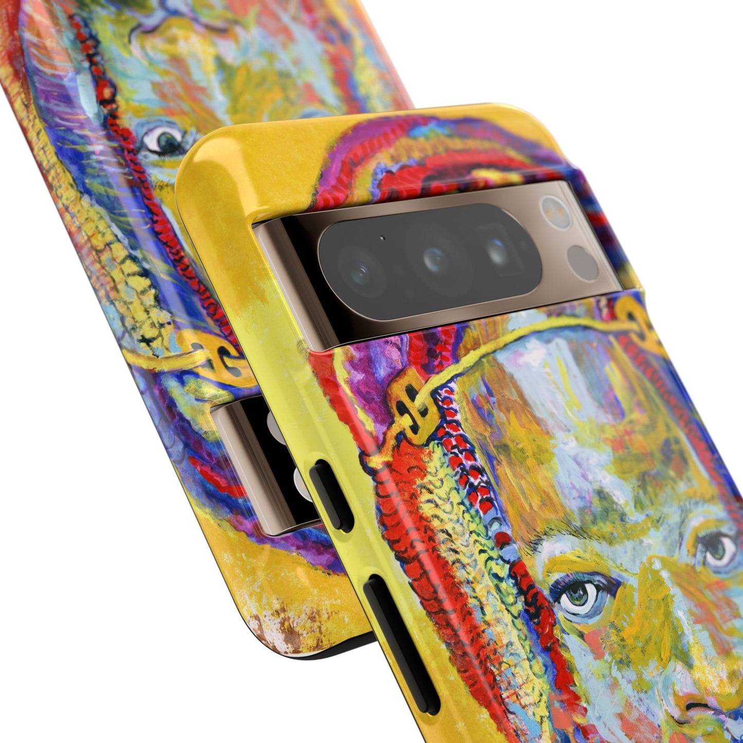 Vibrant Artistic Phone Case - Tough Cases for Creative Souls- African Youth Image