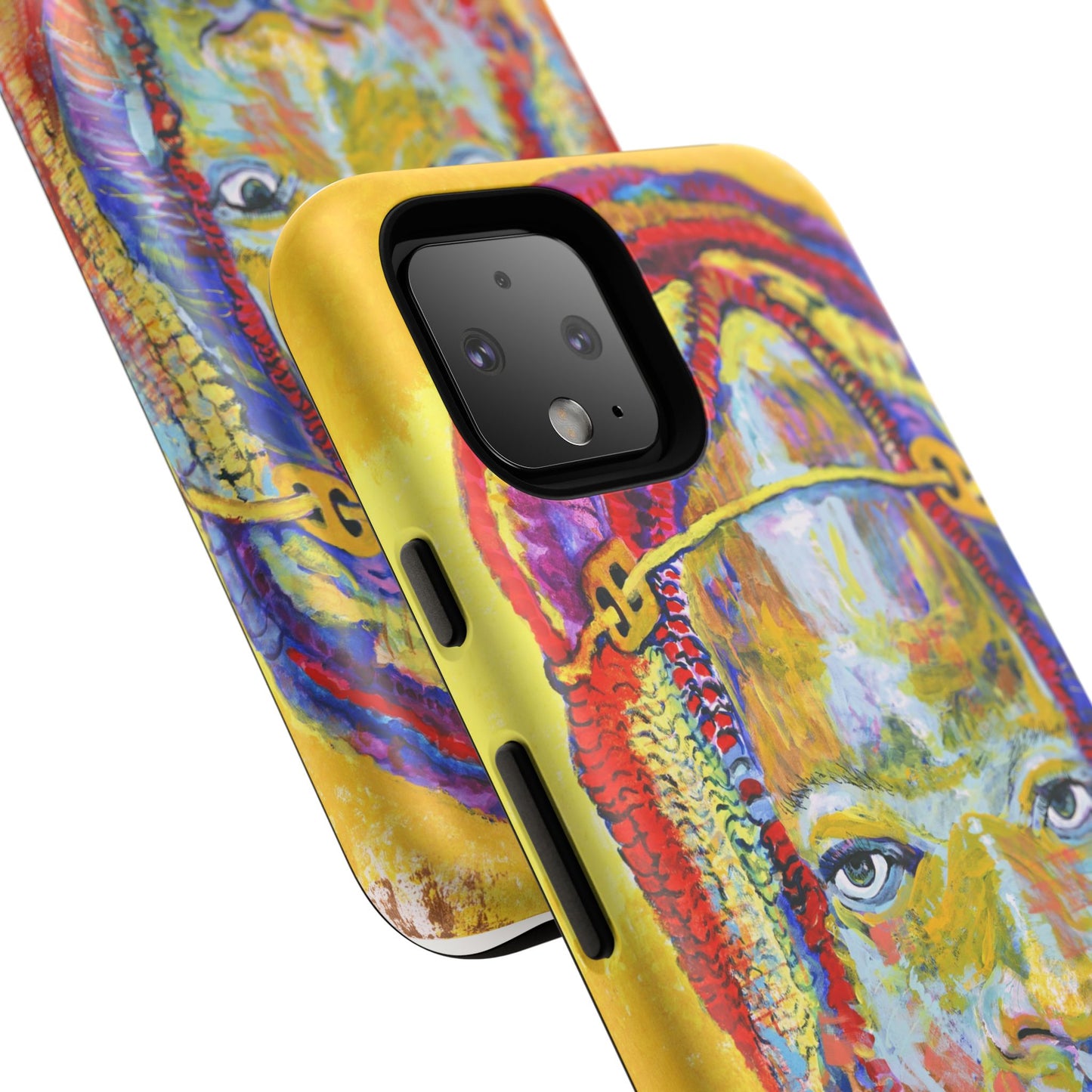 Vibrant Artistic Phone Case - Tough Cases for Creative Souls- African Youth Image