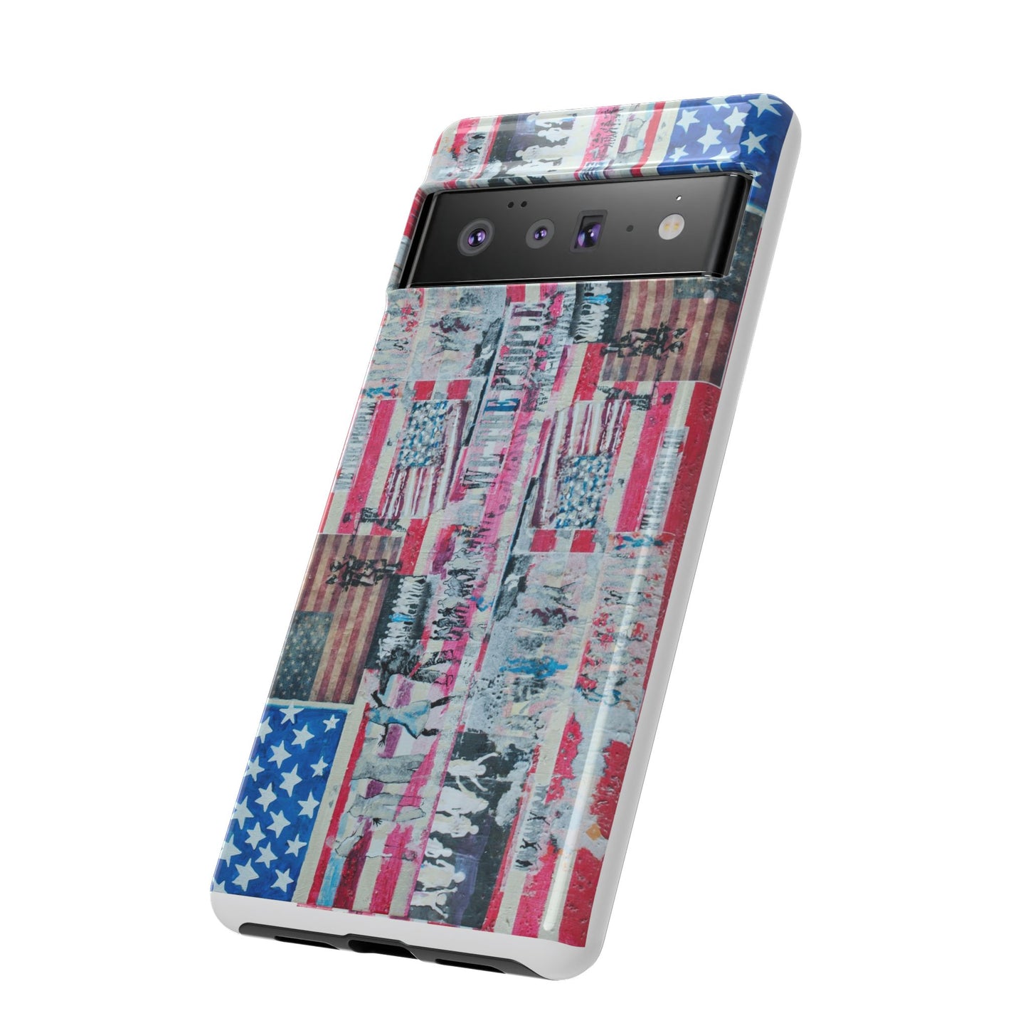 Patriotic Phone Case -We The People Image - Tough Cases with American Flag Design