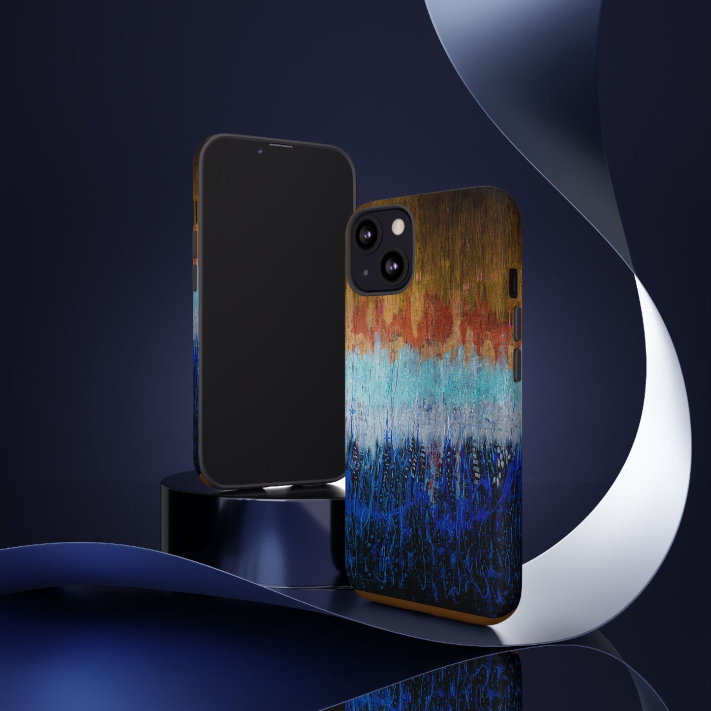 Artistic Tough iPhone Case - Colorful Abstract Design