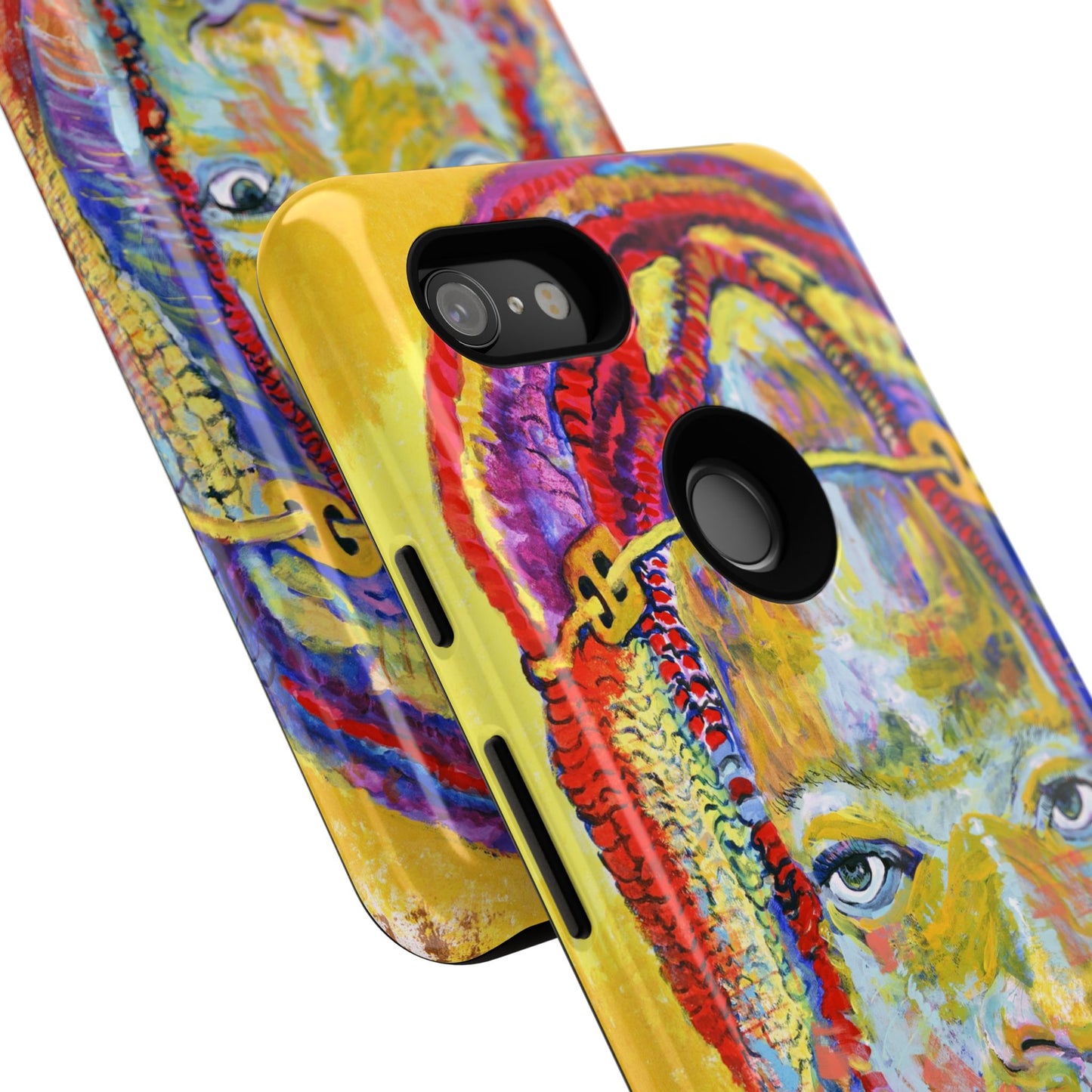 Vibrant Artistic Phone Case - Tough Cases for Creative Souls- African Youth Image