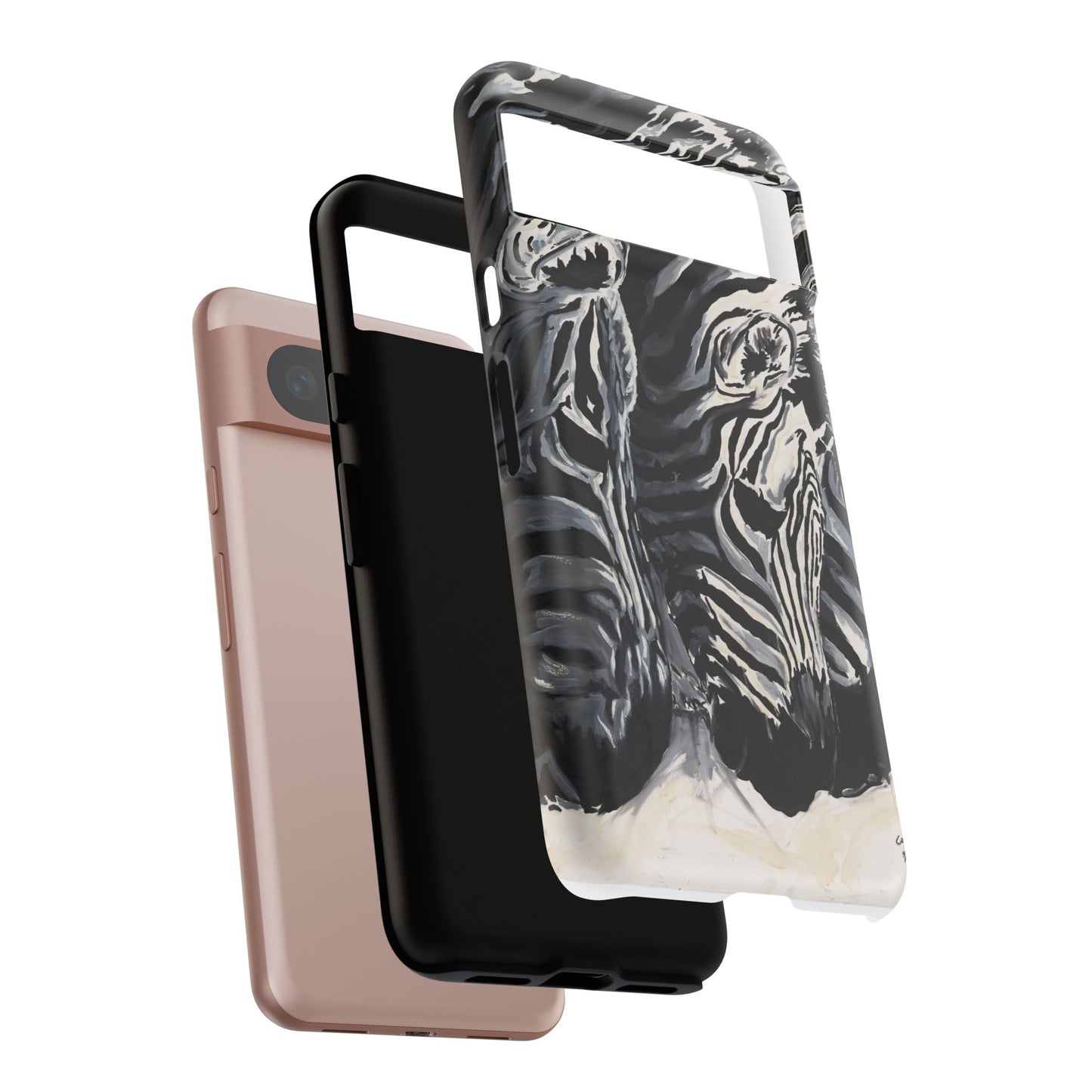 Artistic Zebra Print Phone Case -Tough Cases- Baby Zebras Image