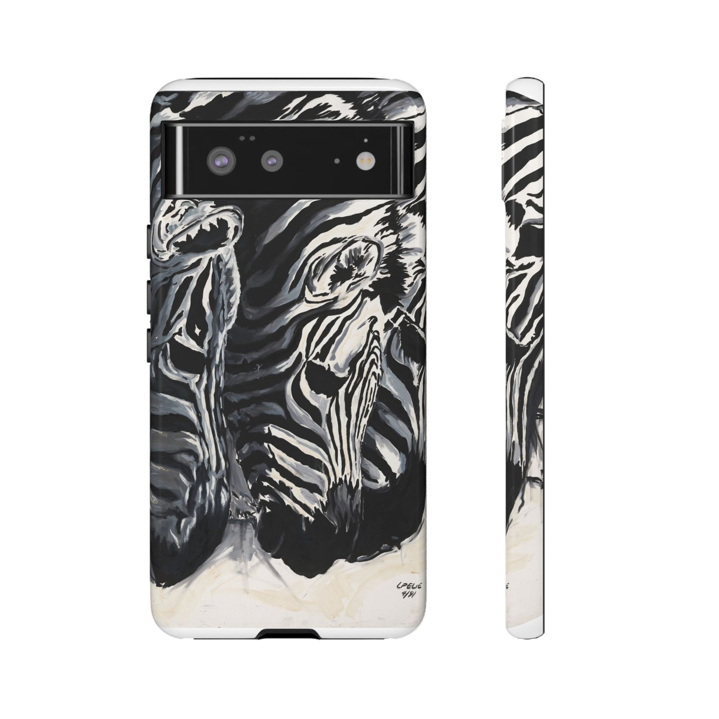 Artistic Zebra Print Phone Case -Tough Cases- Baby Zebras Image