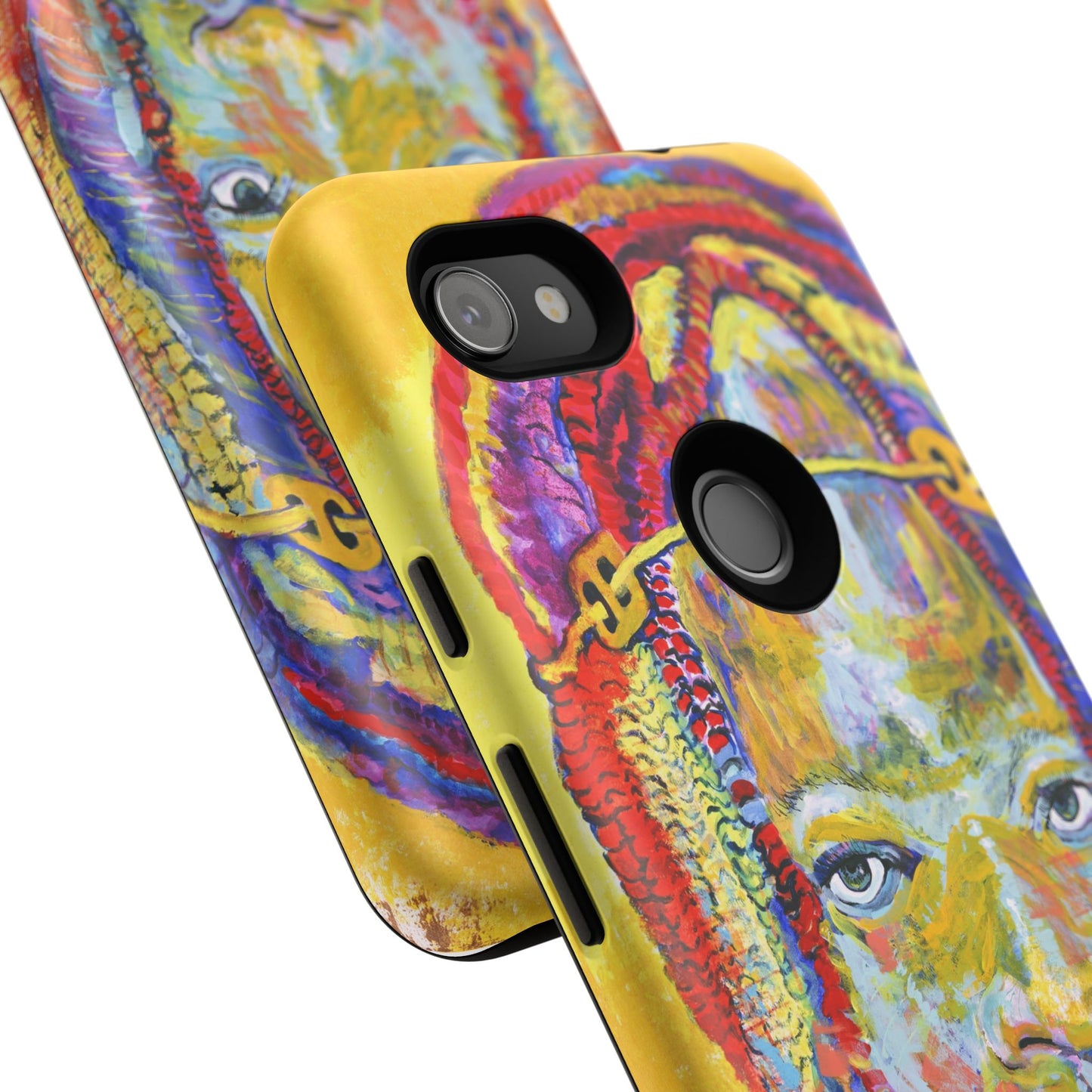 Vibrant Artistic Phone Case - Tough Cases for Creative Souls- African Youth Image
