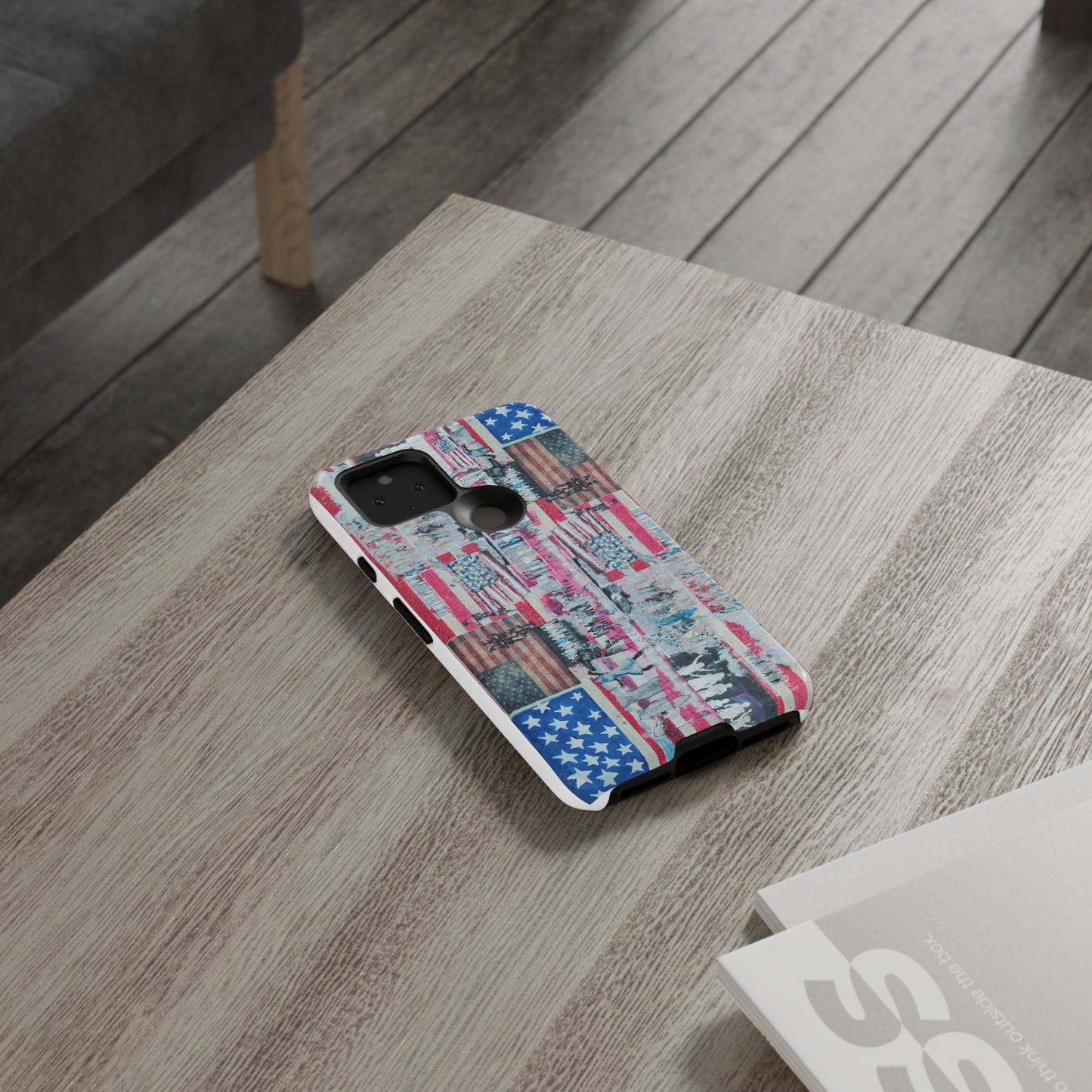 Patriotic Phone Case -We The People Image - Tough Cases with American Flag Design