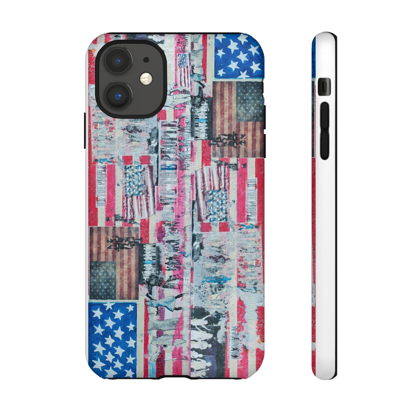 Patriotic Phone Case -We The People Image - Tough Cases with American Flag Design
