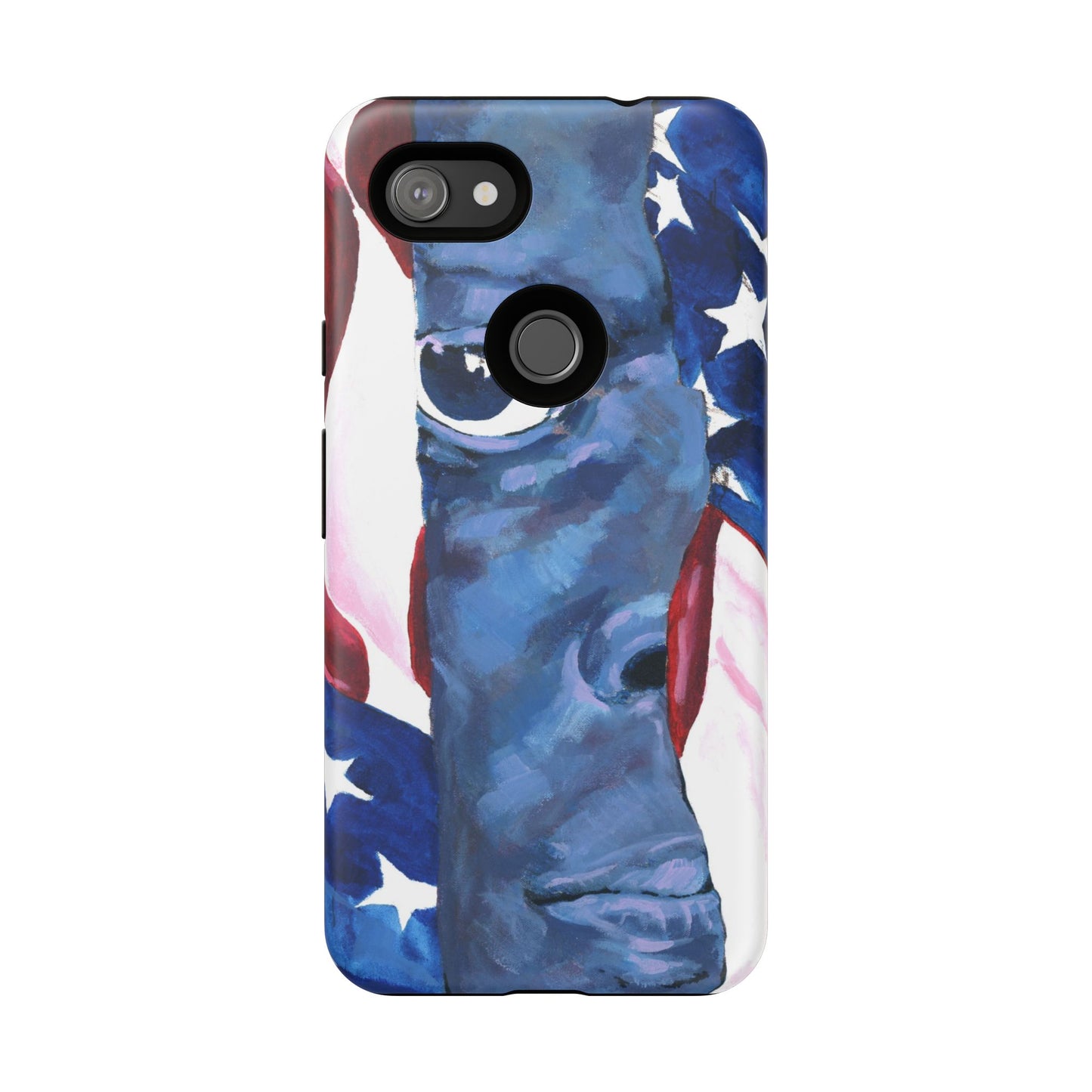 Patriotic Tough Phone Case with American Flag Design- I See You Image