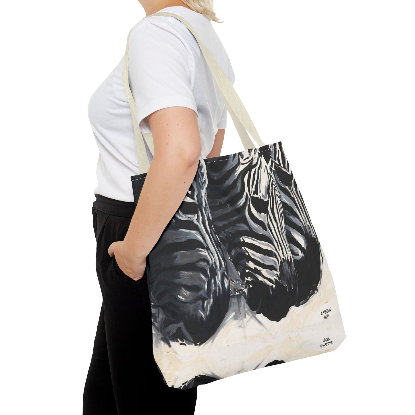 The Baby Zebras Image- Tote Bag