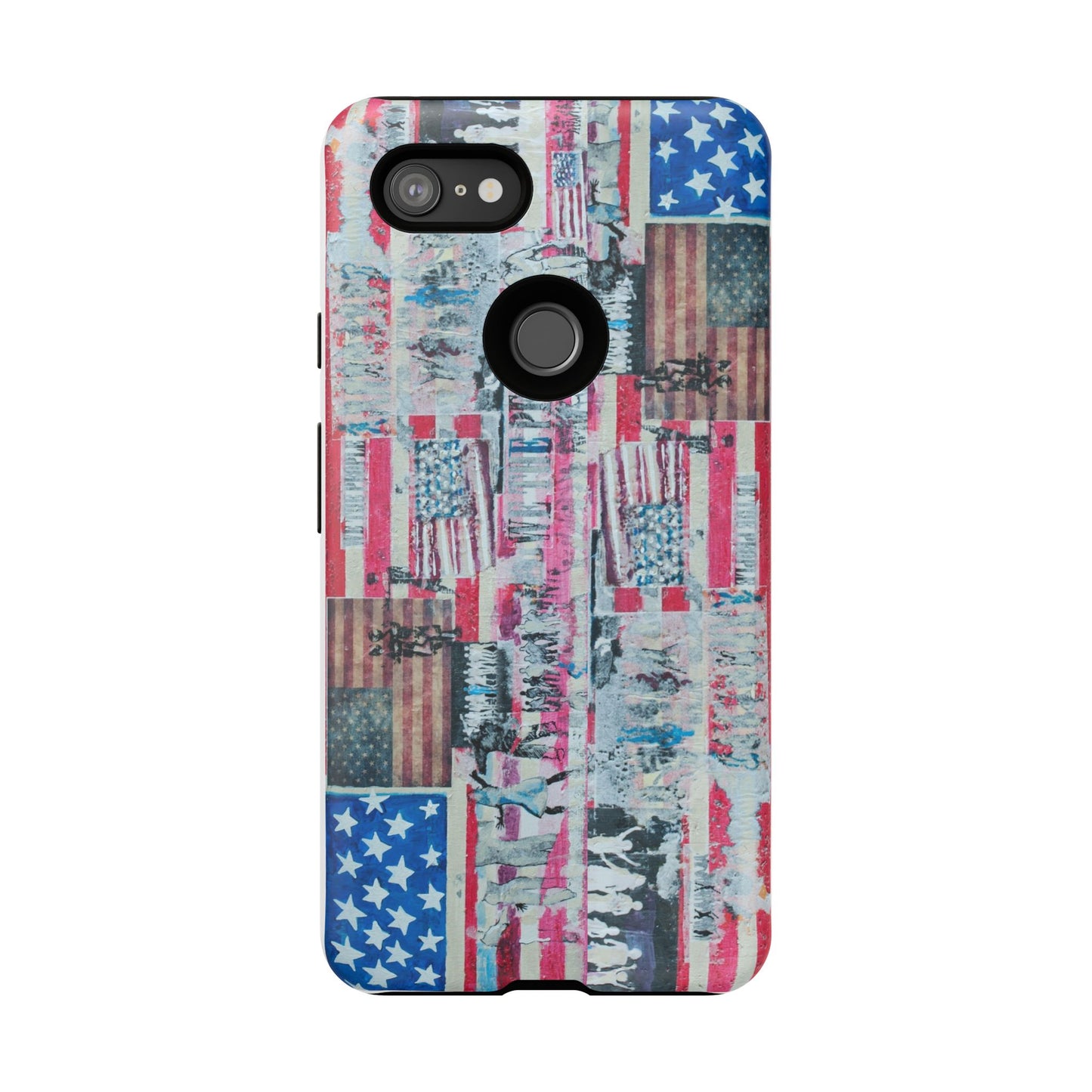 Patriotic Phone Case -We The People Image - Tough Cases with American Flag Design