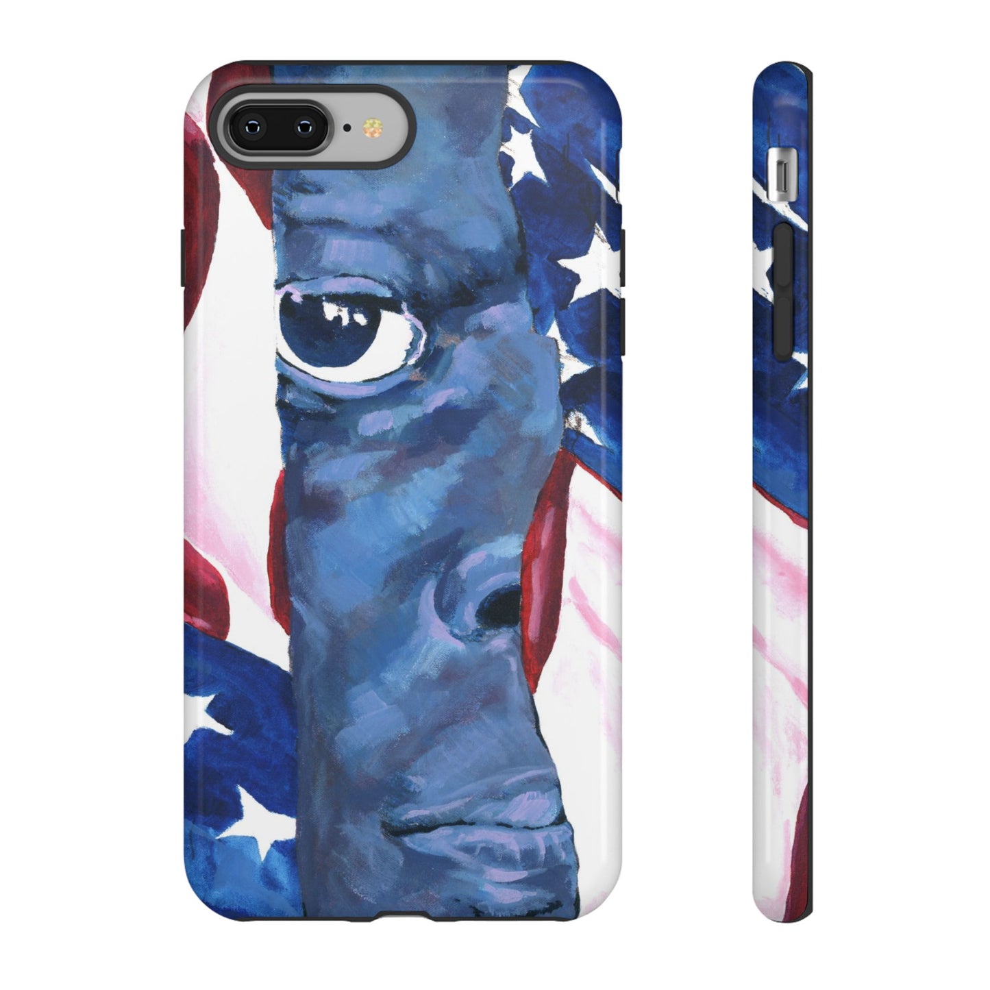 Patriotic Tough Phone Case with American Flag Design- I See You Image