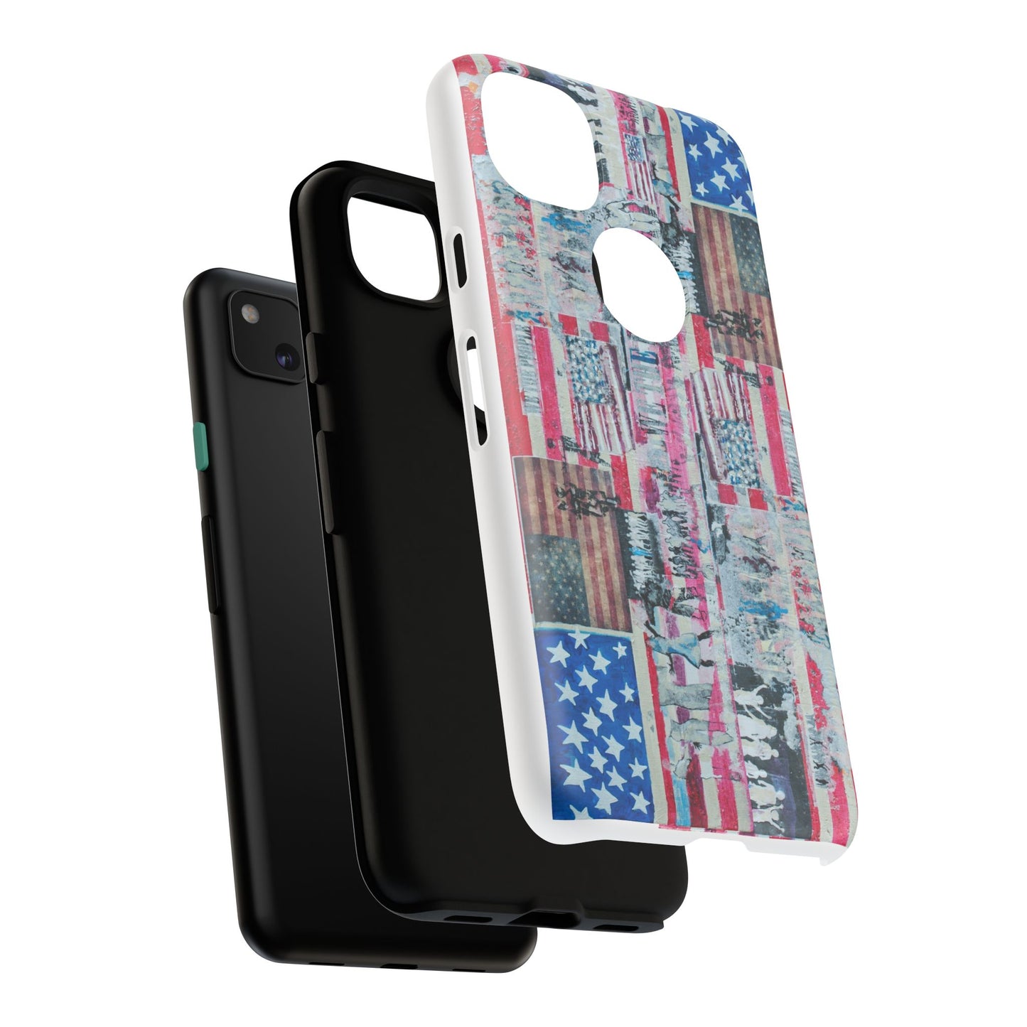 Patriotic Phone Case -We The People Image - Tough Cases with American Flag Design