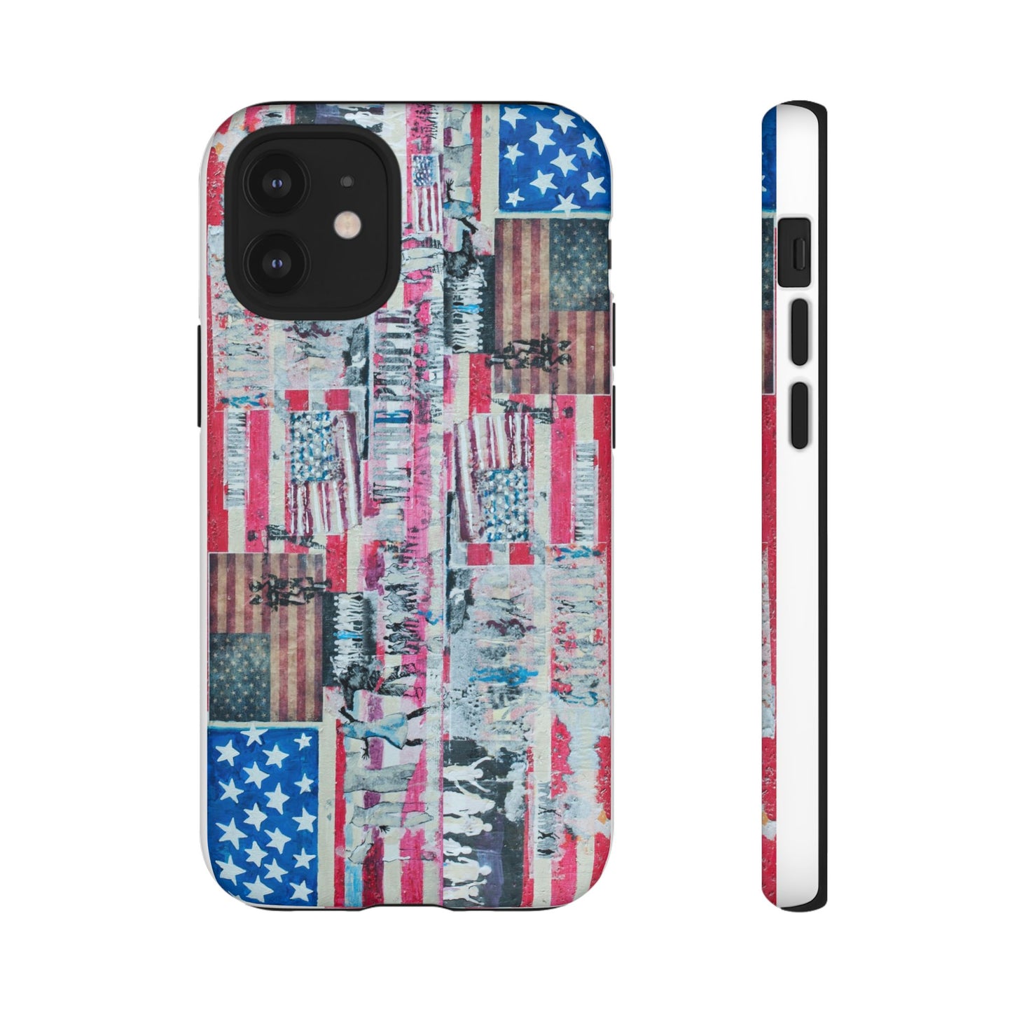 Patriotic Phone Case -We The People Image - Tough Cases with American Flag Design
