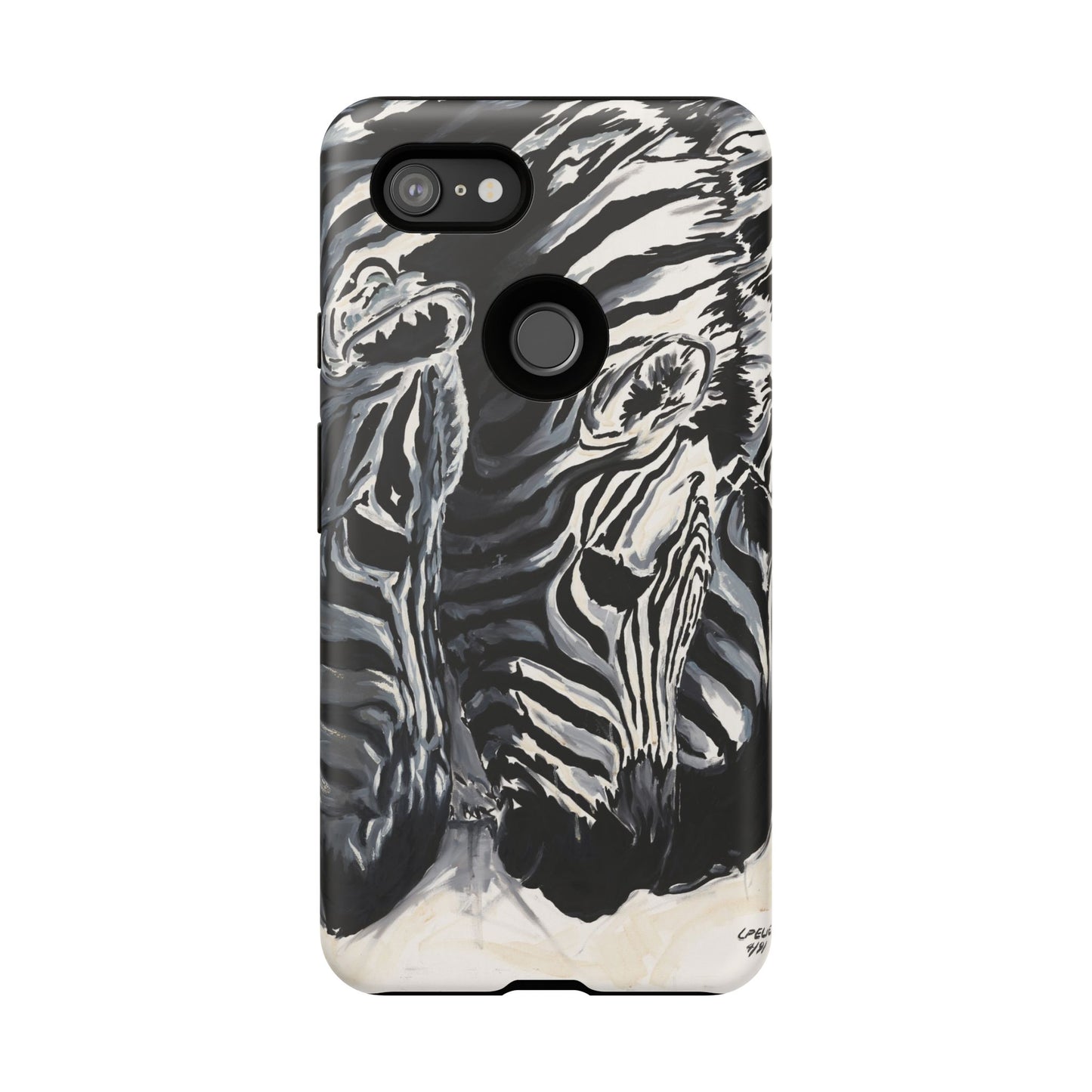 Artistic Zebra Print Phone Case -Tough Cases- Baby Zebras Image