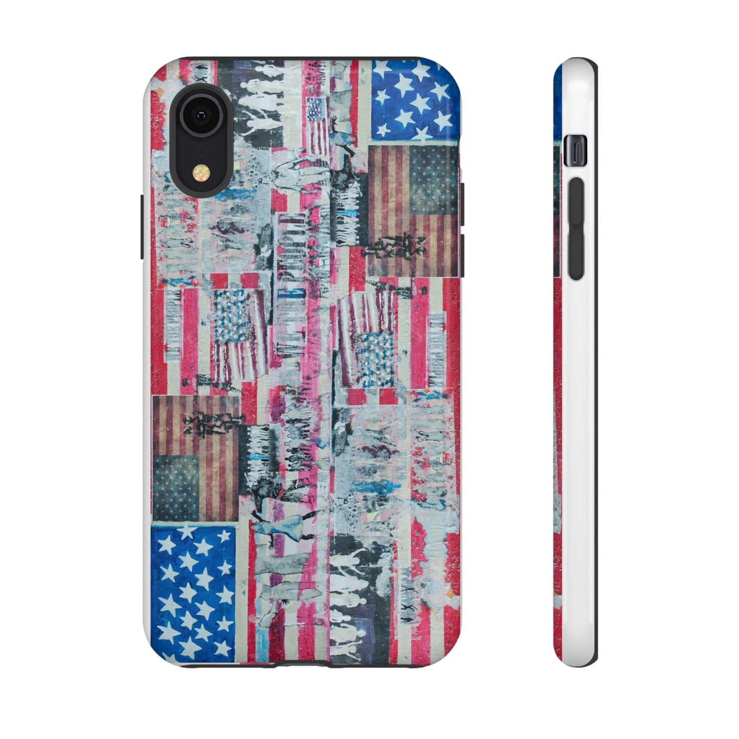 Patriotic Phone Case -We The People Image - Tough Cases with American Flag Design