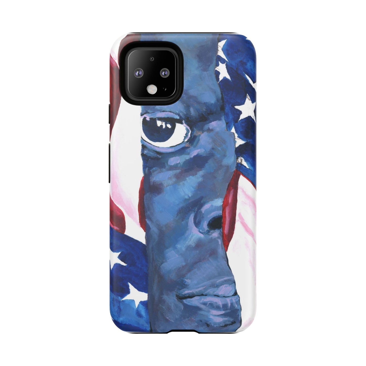 Patriotic Tough Phone Case with American Flag Design- I See You Image