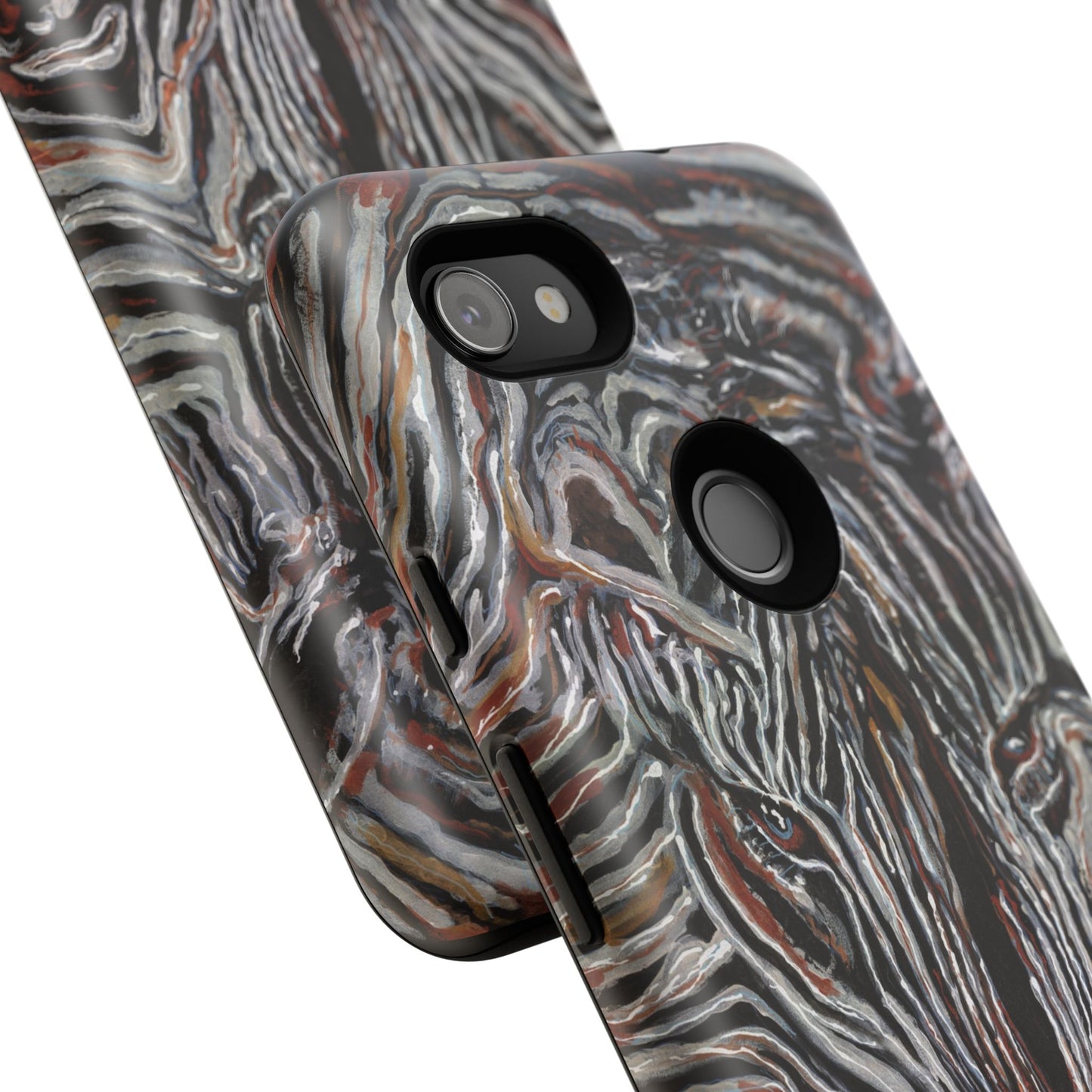 Artistic Zebra Phone Case Twin Zebra Image- Tough Protection for Wildlife Lovers