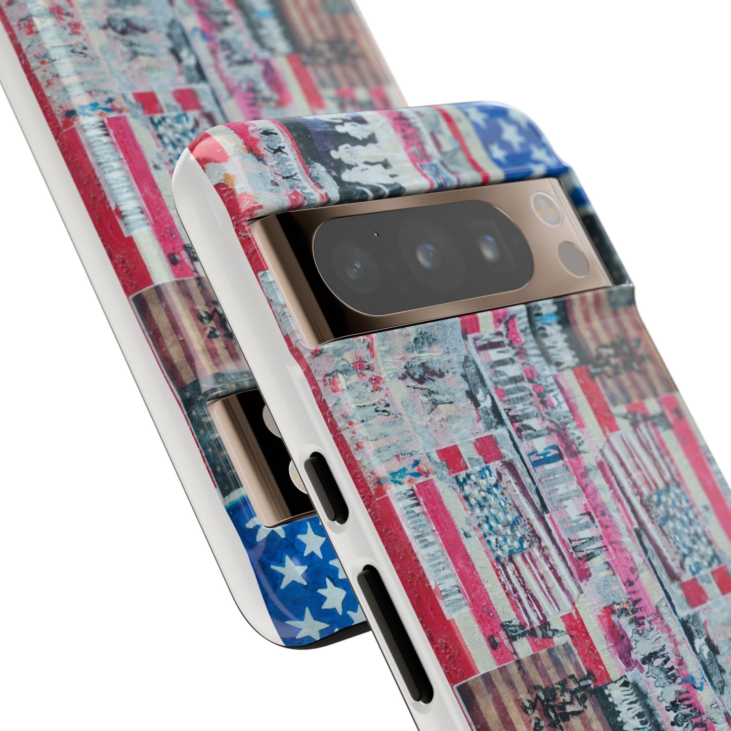 Patriotic Phone Case -We The People Image - Tough Cases with American Flag Design