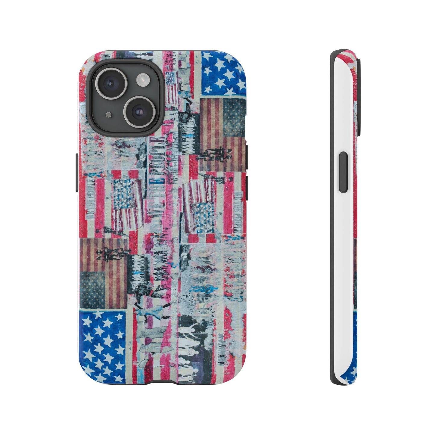 Patriotic Phone Case -We The People Image - Tough Cases with American Flag Design