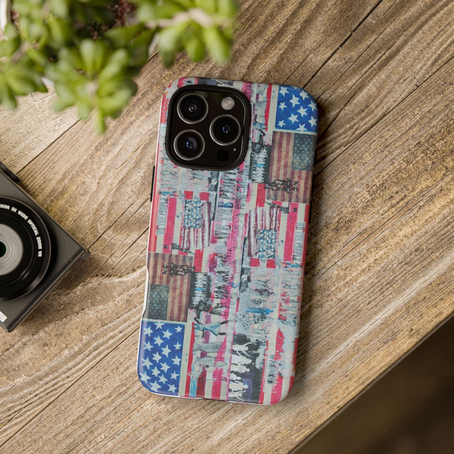 Patriotic Phone Case -We The People Image - Tough Cases with American Flag Design