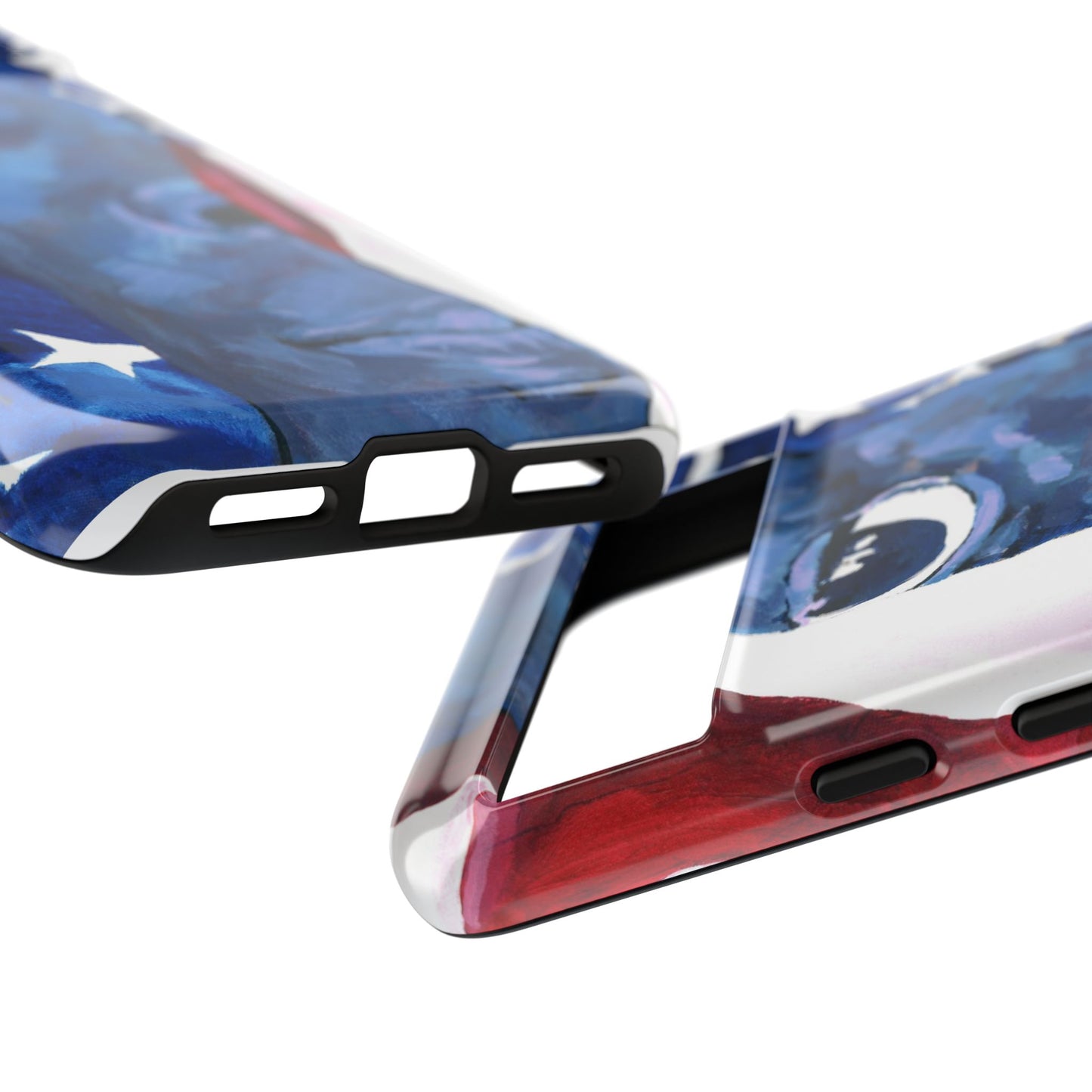 Patriotic Tough Phone Case with American Flag Design- I See You Image