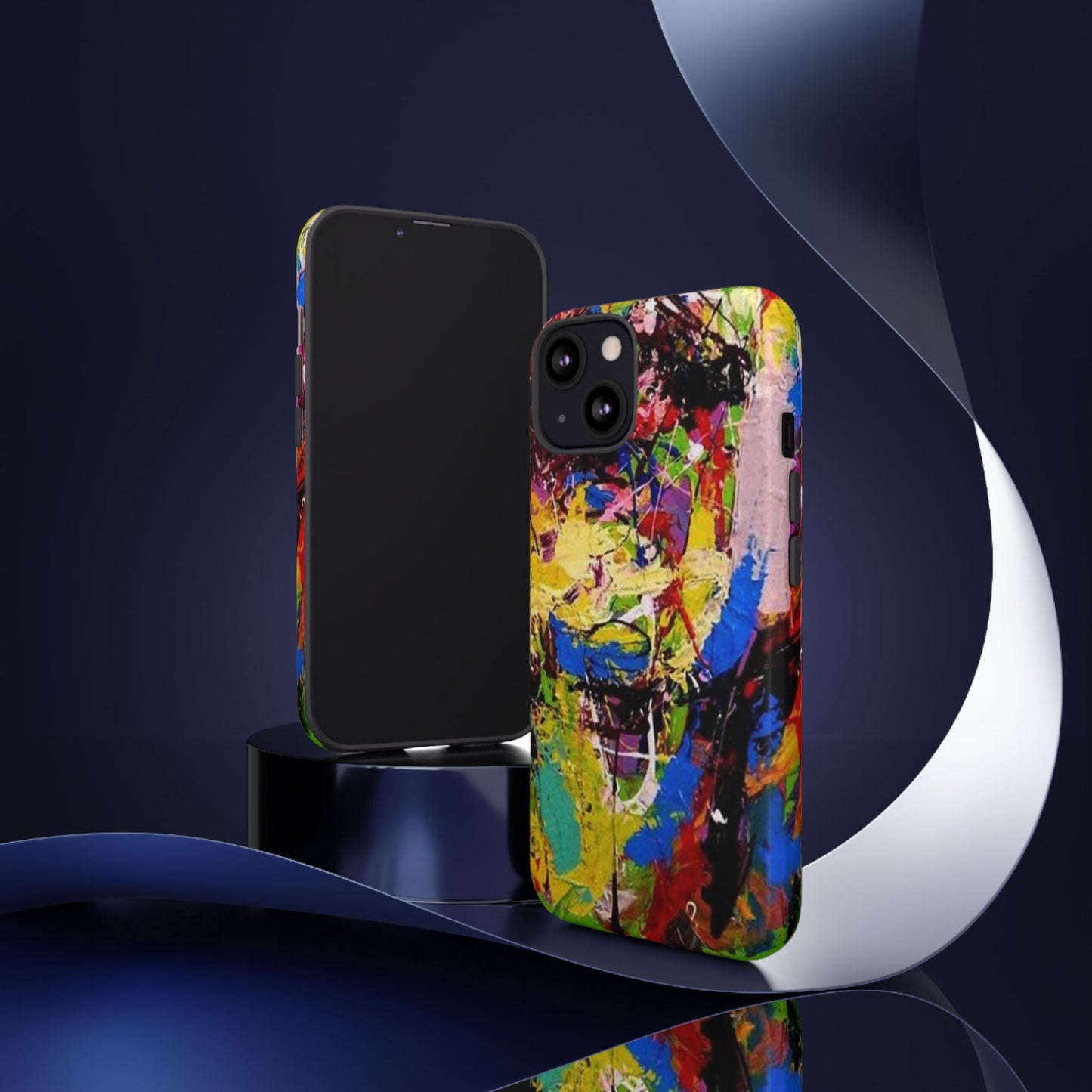 Vibrant Abstract Phone Case - Tough Cases for Bold Individuals