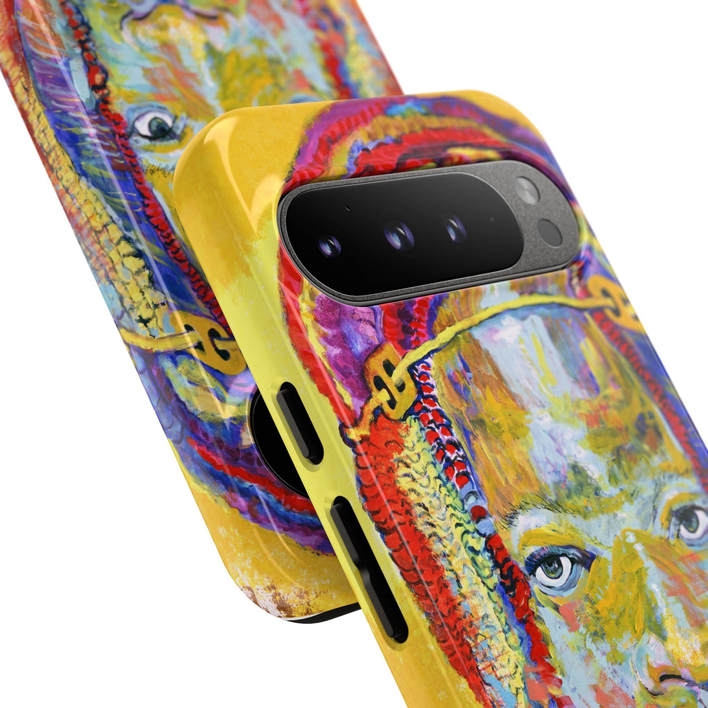 Vibrant Artistic Phone Case - Tough Cases for Creative Souls- African Youth Image