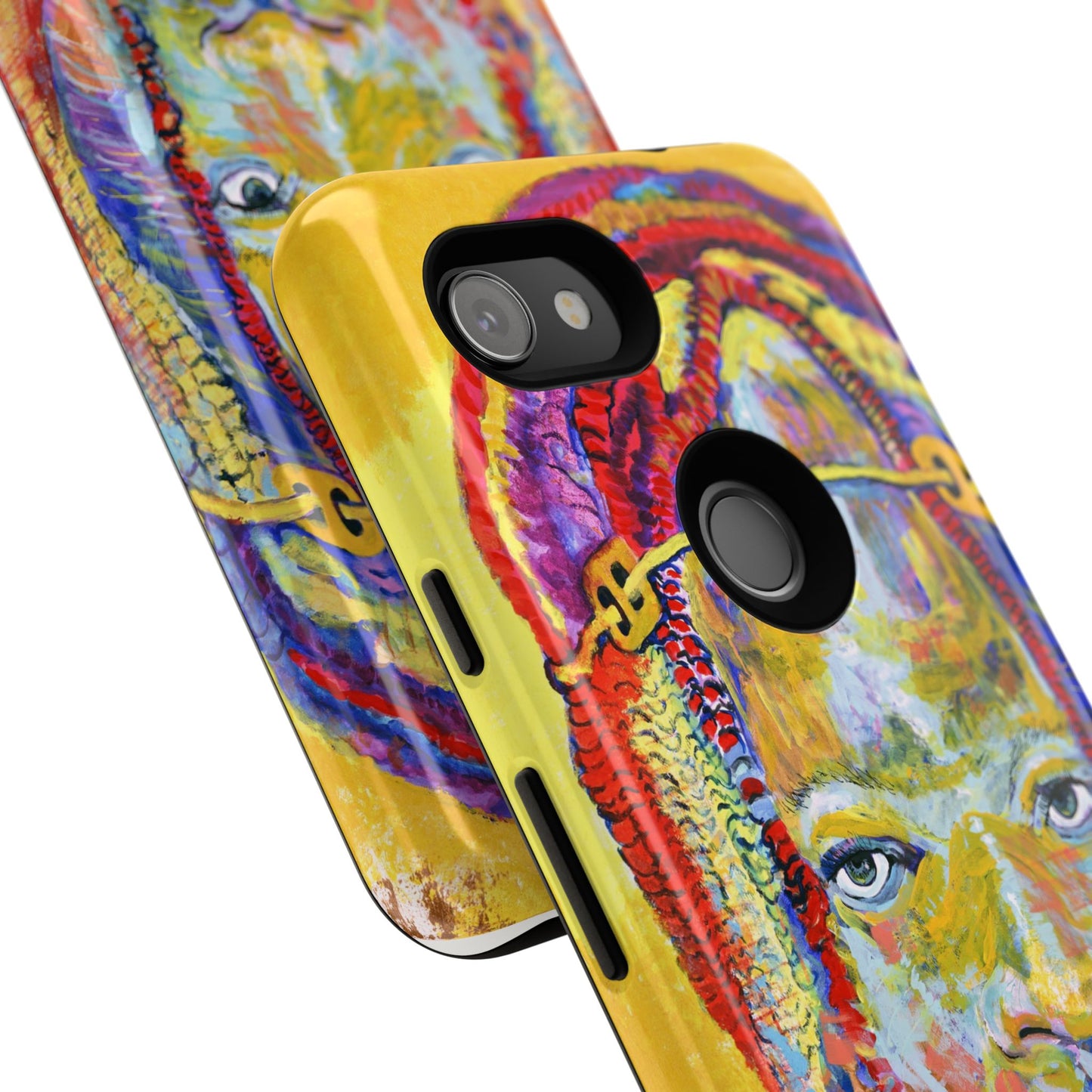 Vibrant Artistic Phone Case - Tough Cases for Creative Souls- African Youth Image