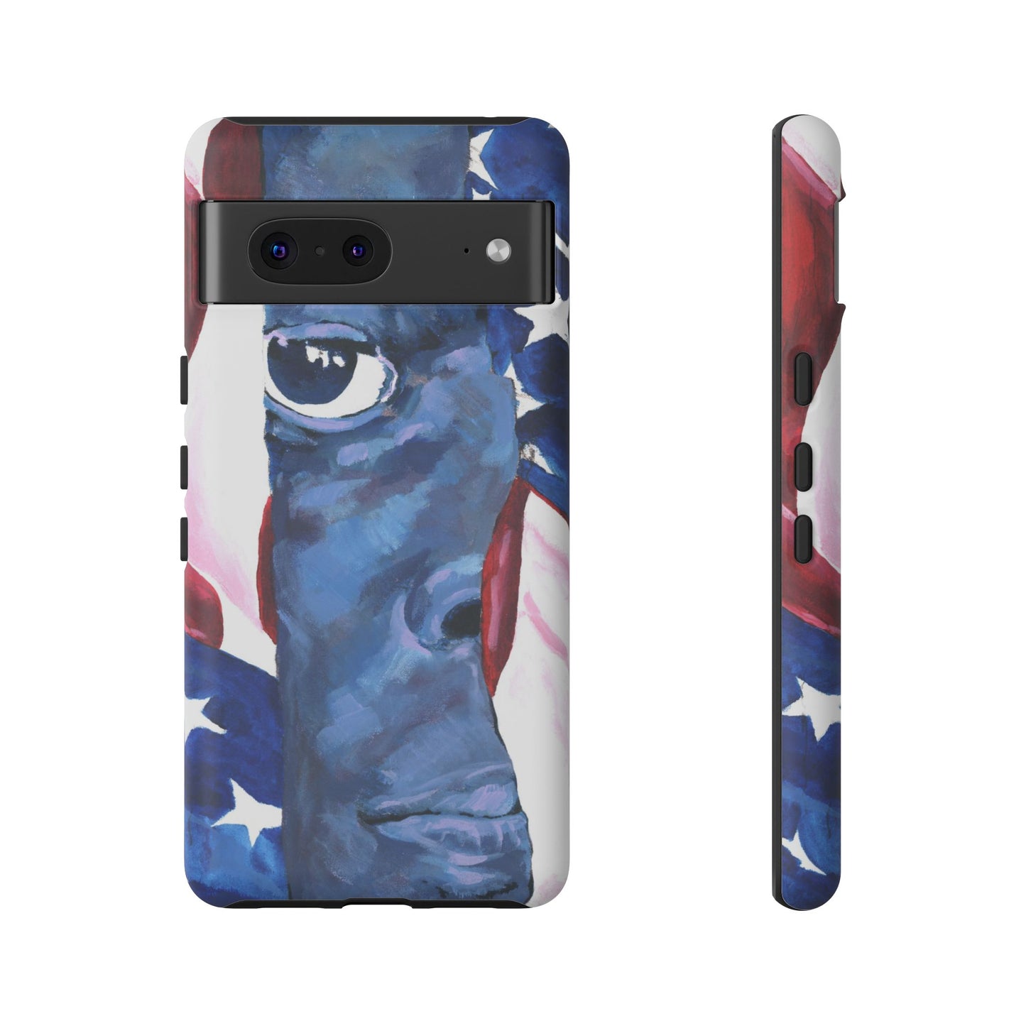 Patriotic Tough Phone Case with American Flag Design- I See You Image