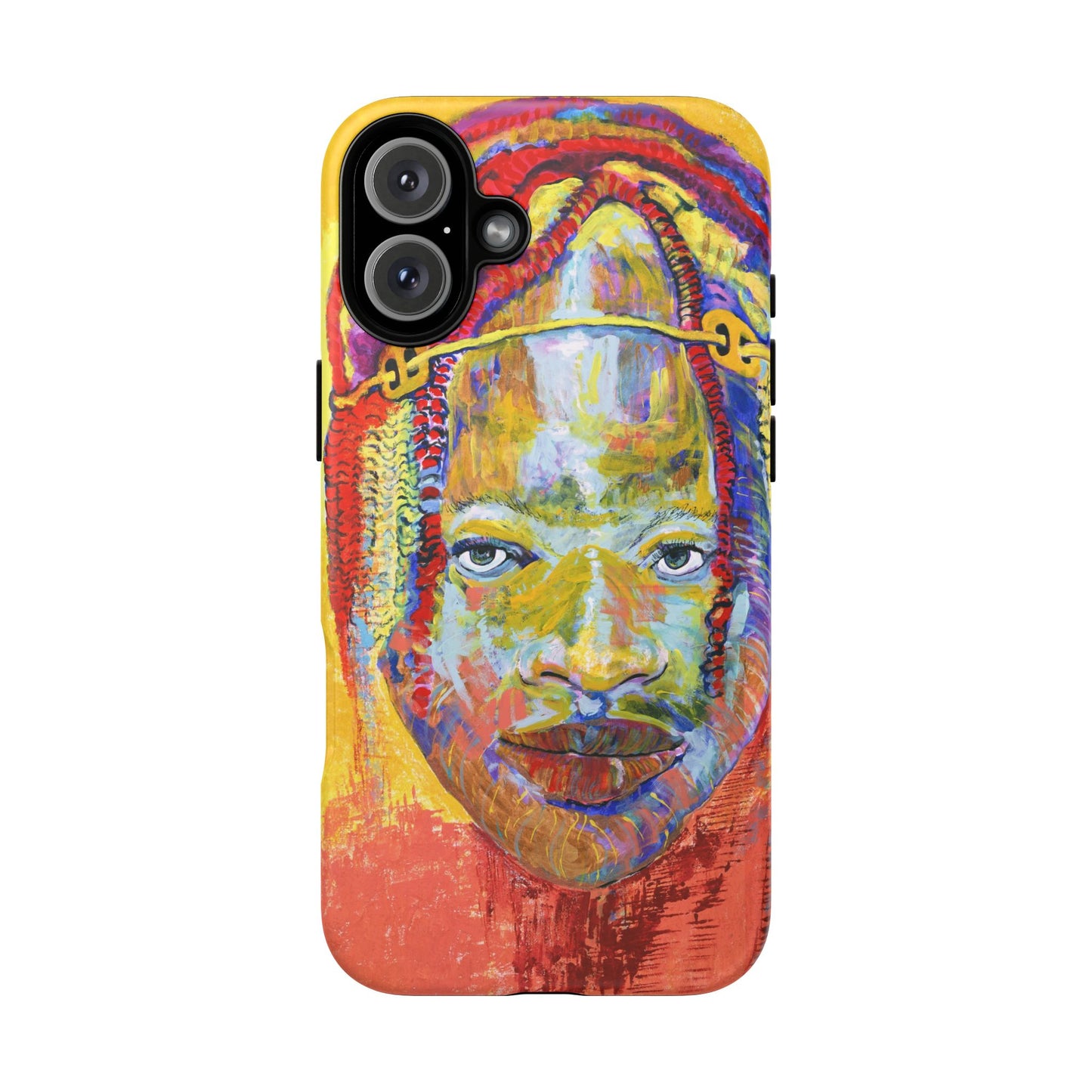 Vibrant Artistic Phone Case - Tough Cases for Creative Souls- African Youth Image