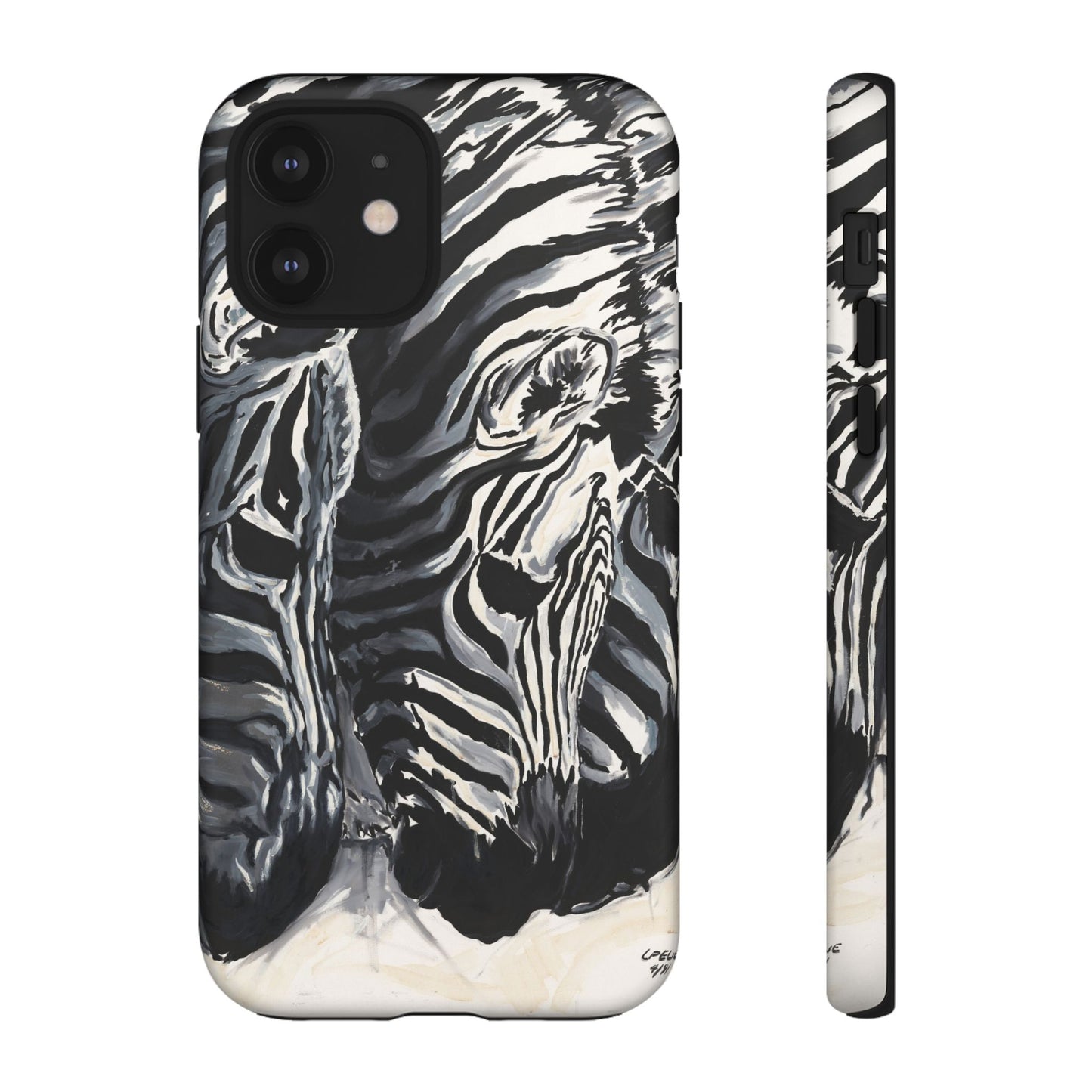 Artistic Zebra Print Phone Case -Tough Cases- Baby Zebras Image