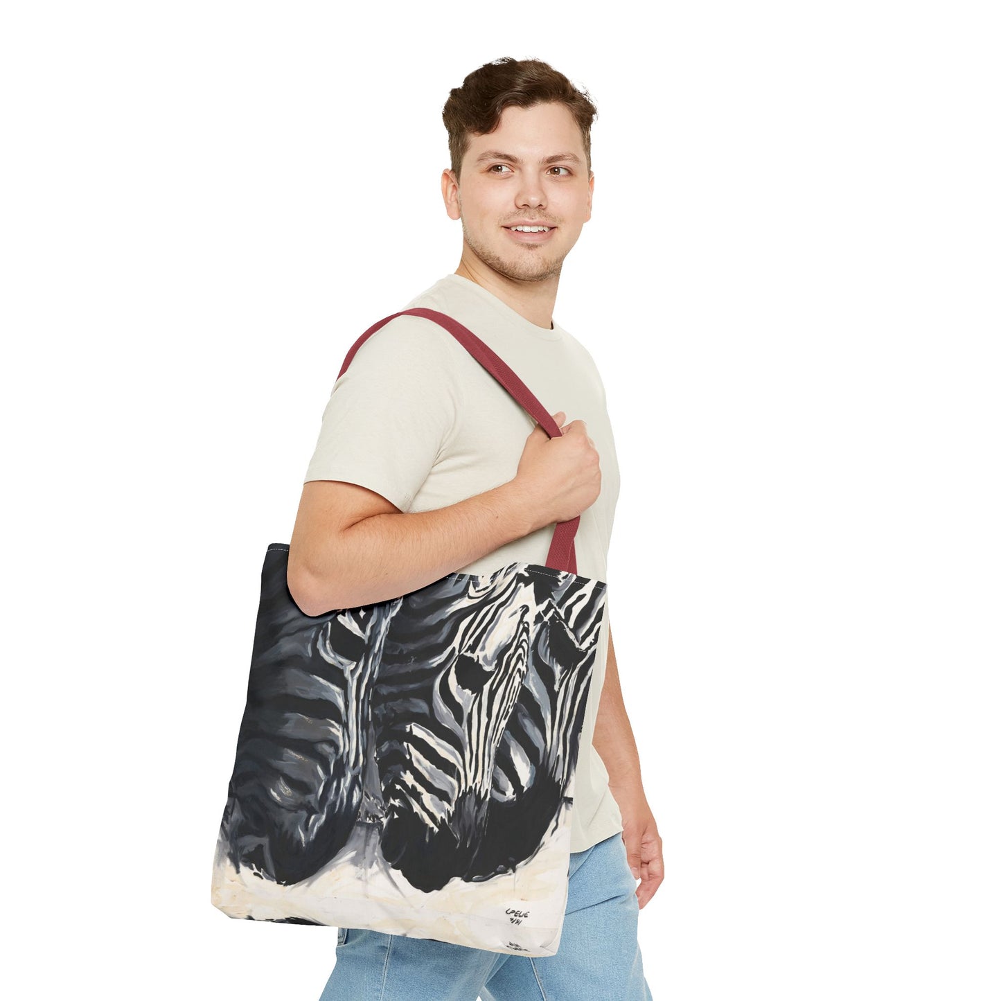 The Baby Zebras Image- Tote Bag