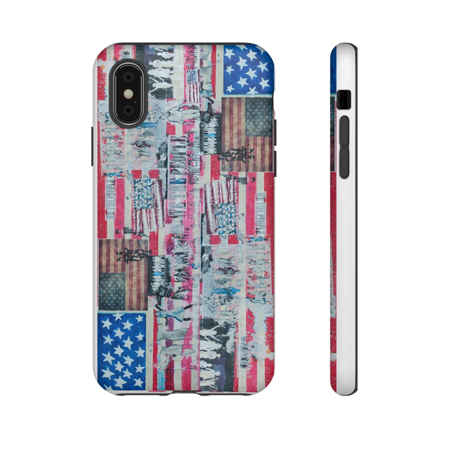 Patriotic Phone Case -We The People Image - Tough Cases with American Flag Design