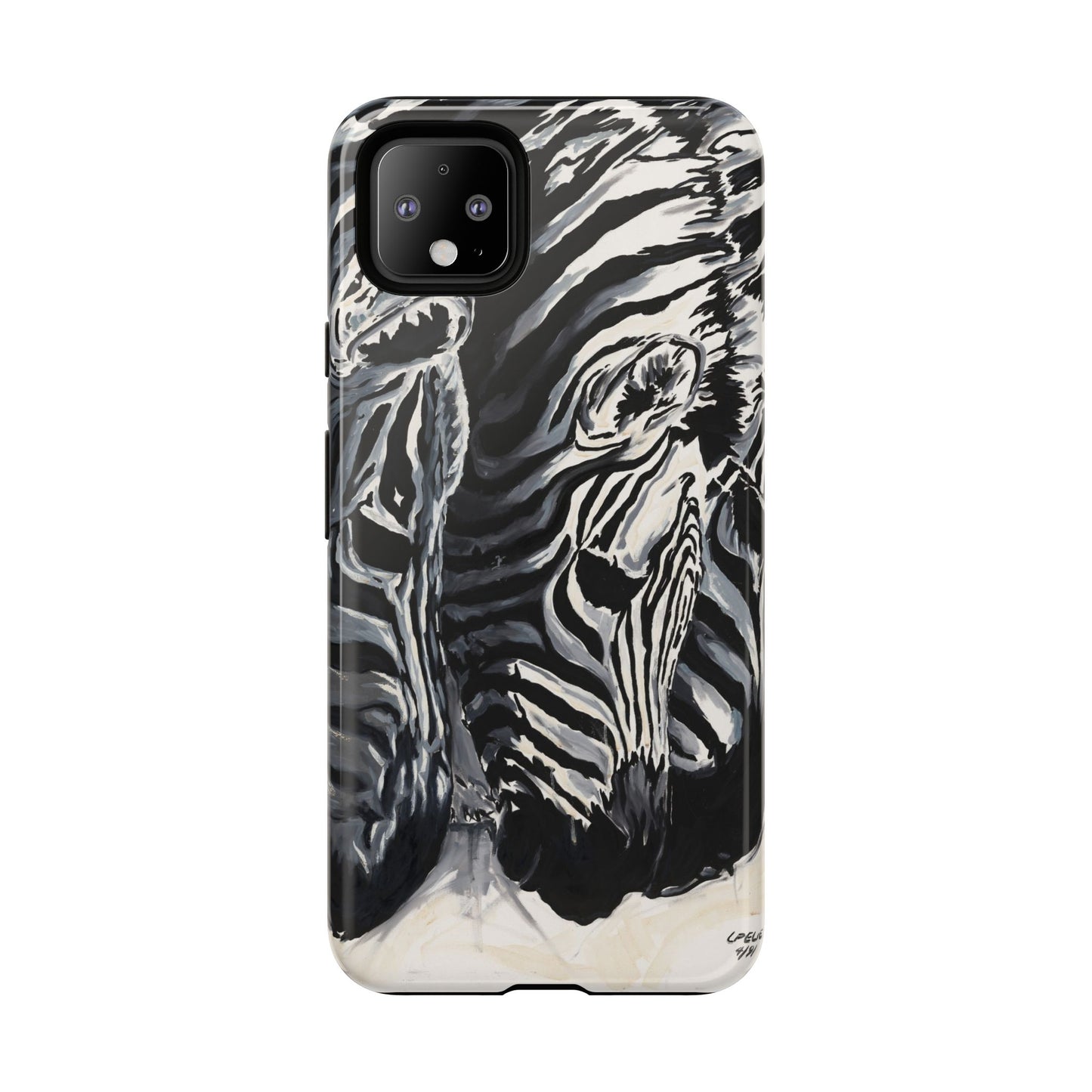 Artistic Zebra Print Phone Case -Tough Cases- Baby Zebras Image