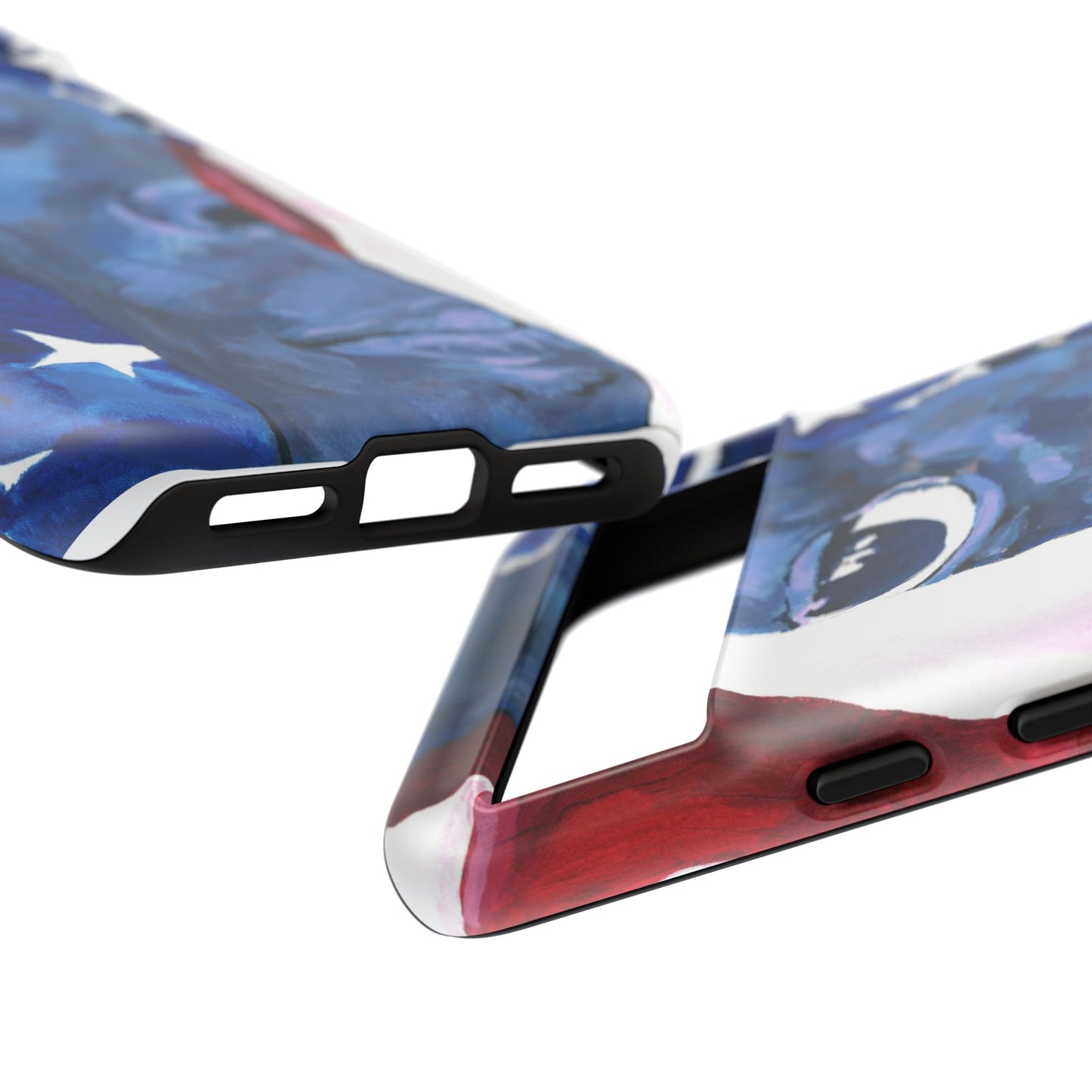 Patriotic Tough Phone Case with American Flag Design- I See You Image