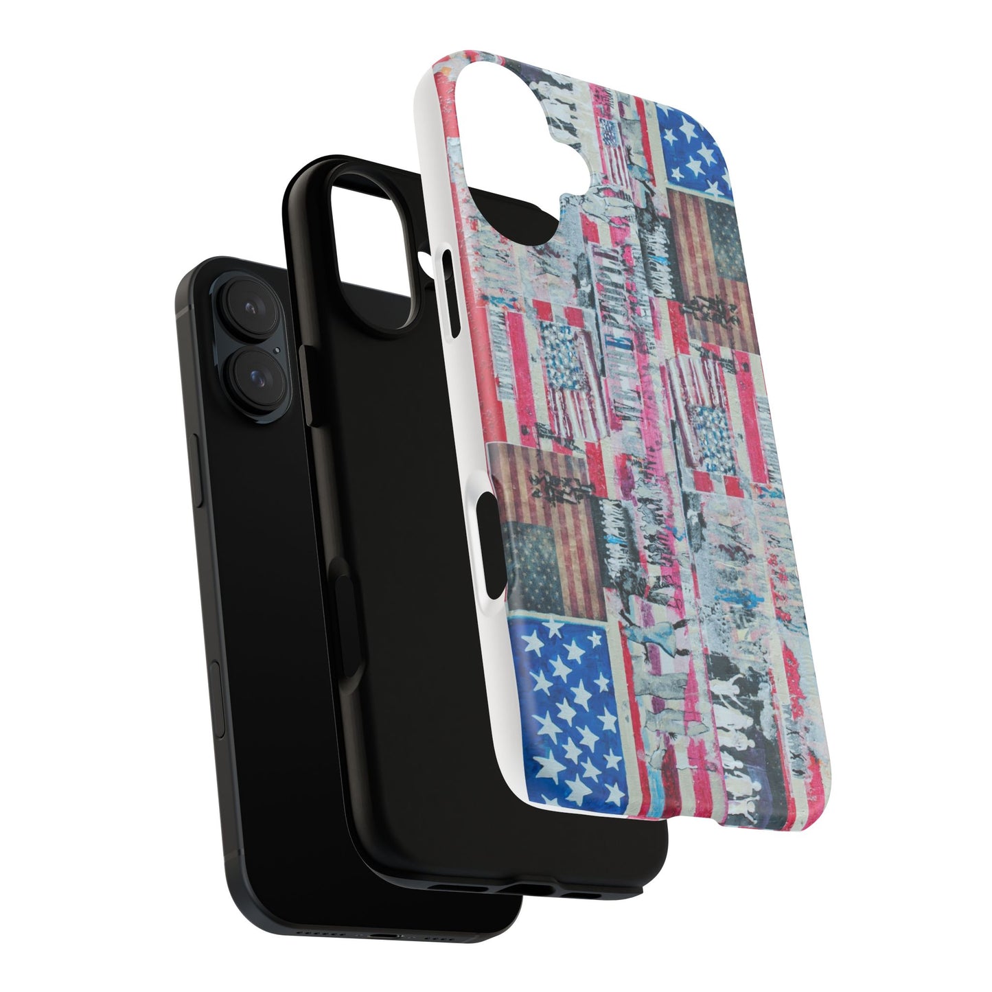 Patriotic Phone Case -We The People Image - Tough Cases with American Flag Design