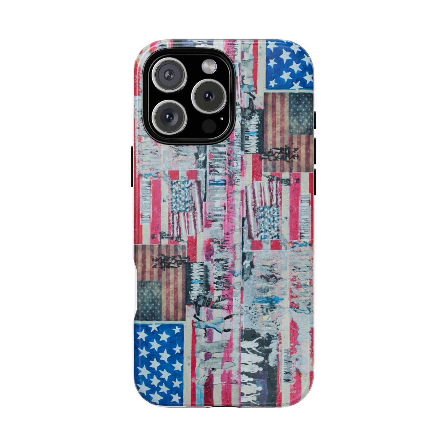 Patriotic Phone Case -We The People Image - Tough Cases with American Flag Design